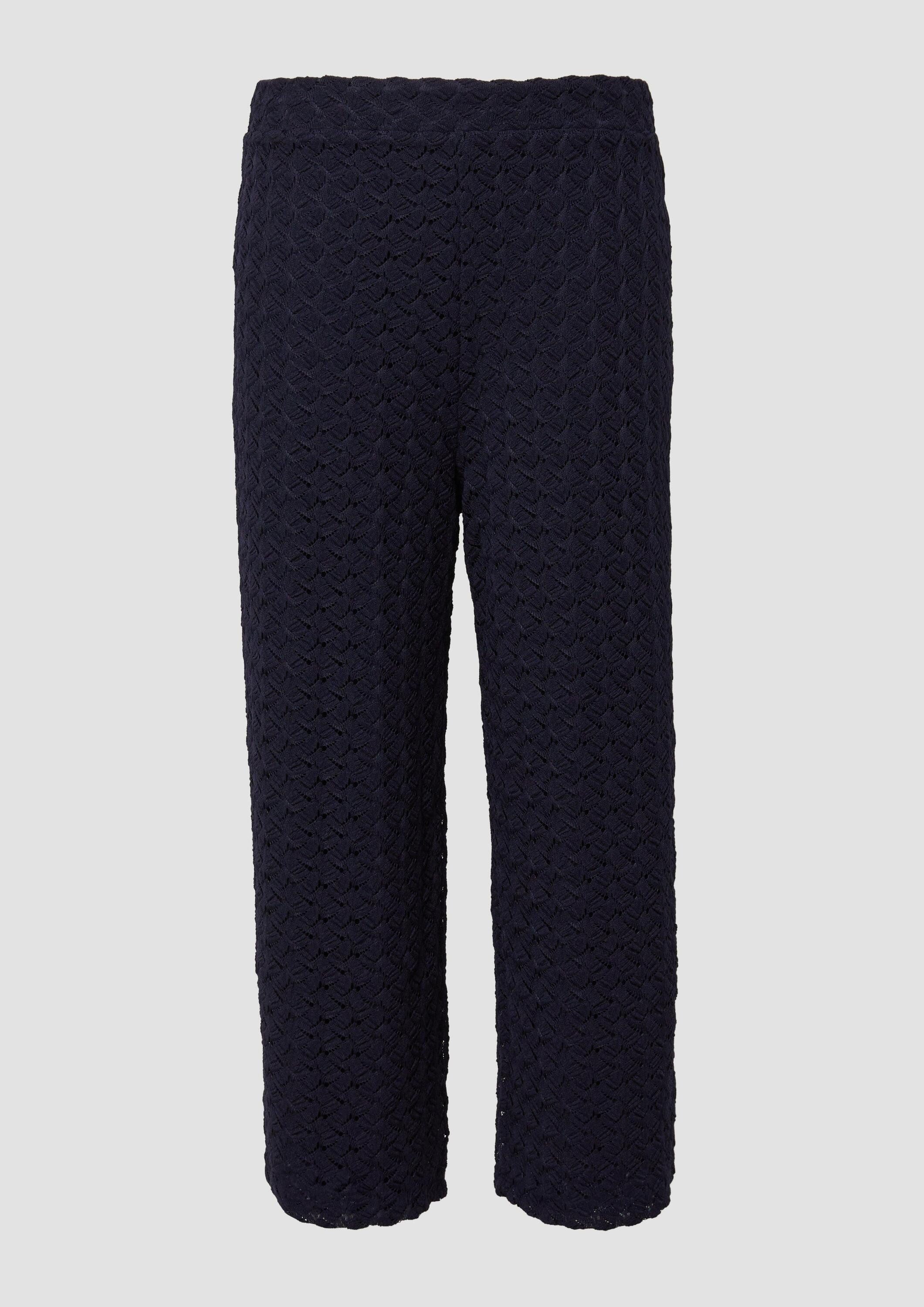 s.Oliver Culotte Hose Culotte aus Strickjersey mit Futter und Elastikbund