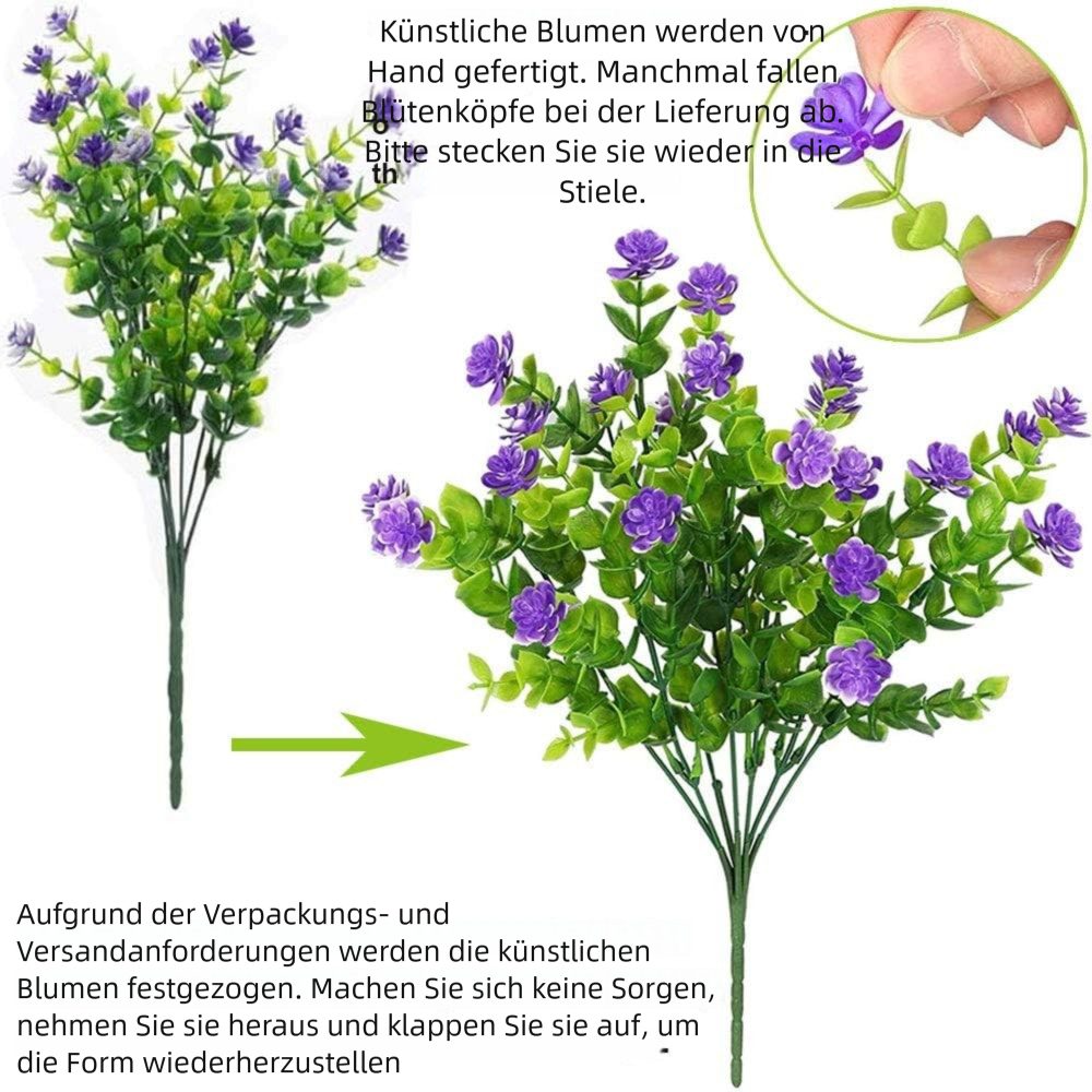 Kunstblumenstrauß 12 Kunstblumen-Sträußen perfekt für Zuhause, Hochzeiten und Gartendeko Künstliche Kamelien-Pflanze, VEKROBOT, Eignet sich auch als Deko fürs Zuhause