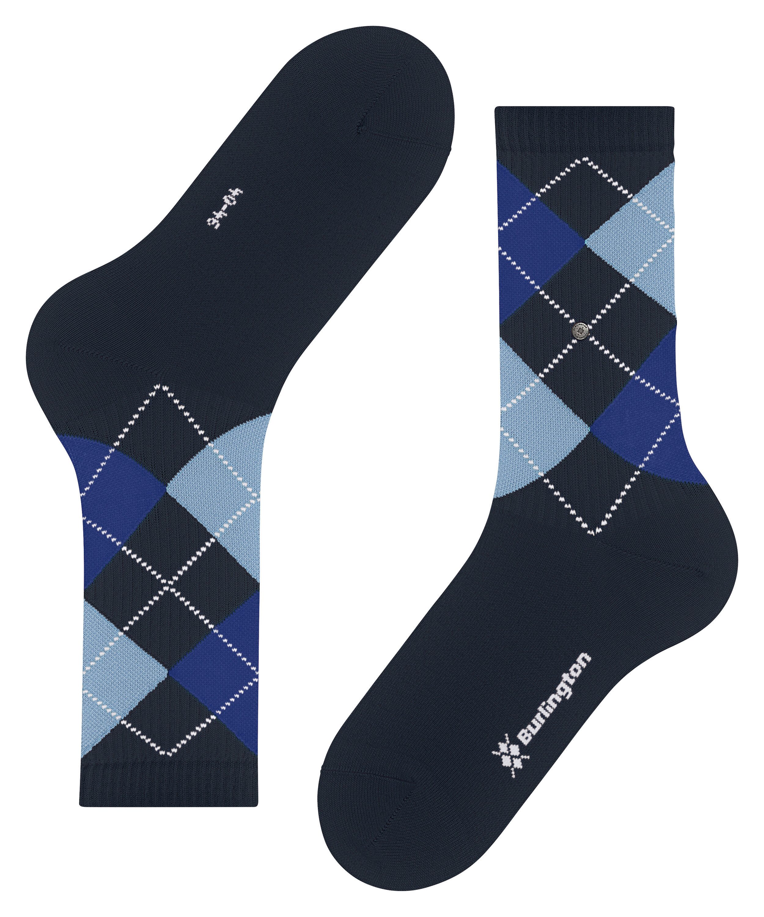 Burlington Socken Rib Court Einheitsgröße 40-46, Argyle-Muster, feine Rippenstruktur – Bild 5 von 5