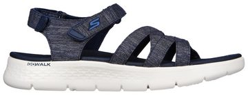 Skechers GO WALK FLEX SANDAL-SUNSHINE Sandale, Sommerschuh, Sandalette, Klettschuh, mit praktischem Klettverschluss