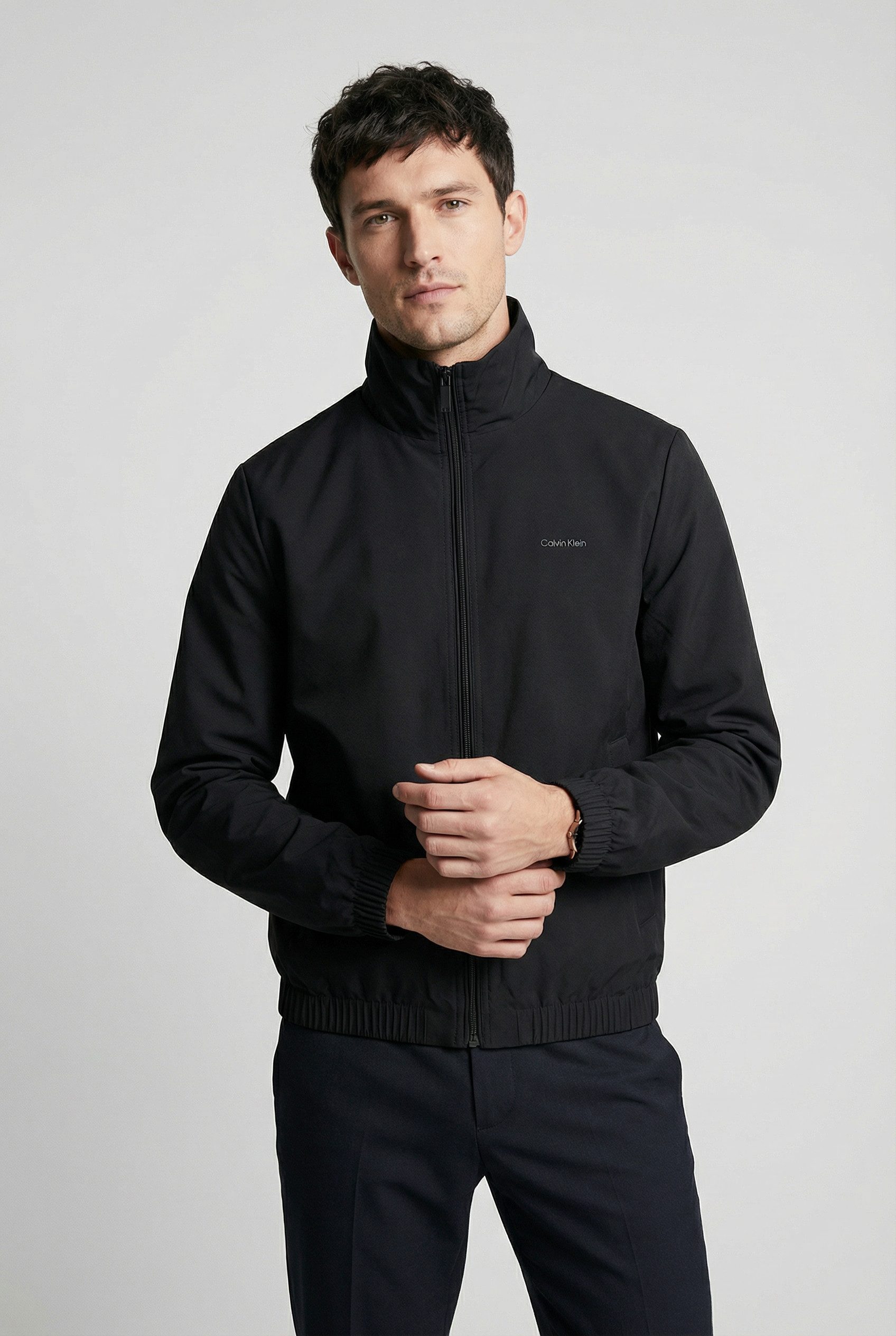 Calvin Klein Windbreaker LS NYLON STAND COLLAR WINDBREAKE Regular fit mit Stehkragen