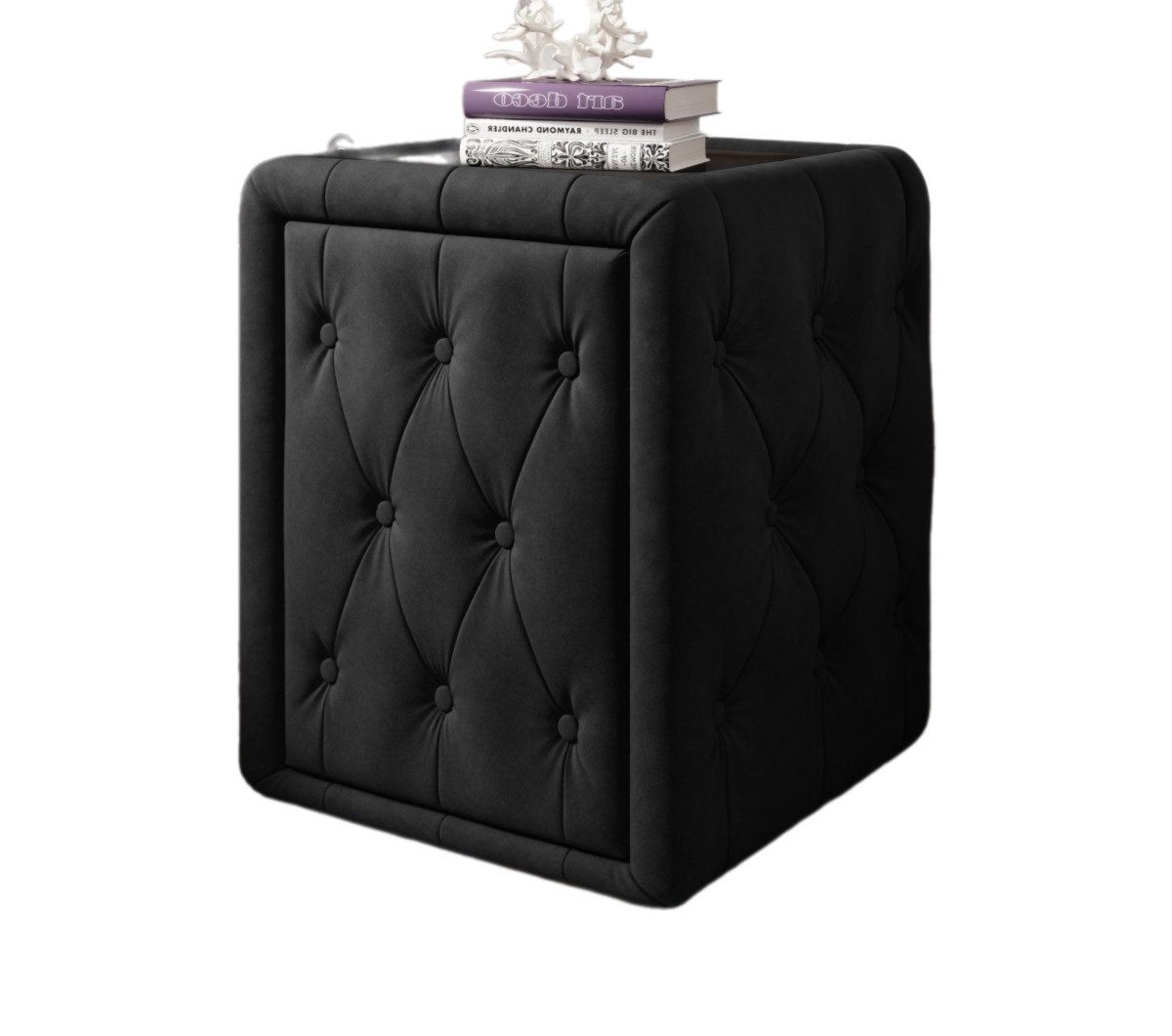 Luxusbetten24 Nachttisch Designer Nachttisch Josy, mit Samtbezug günstig online kaufen