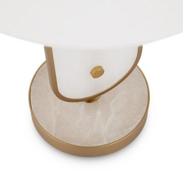 click-licht Tischleuchte Tischleuchte Marmo in Marmor und Gold E27, keine Angabe, Leuchtmittel enthalten: Nein, warmweiss, Tischleuchte, Nachttischlampe, Tischlampe