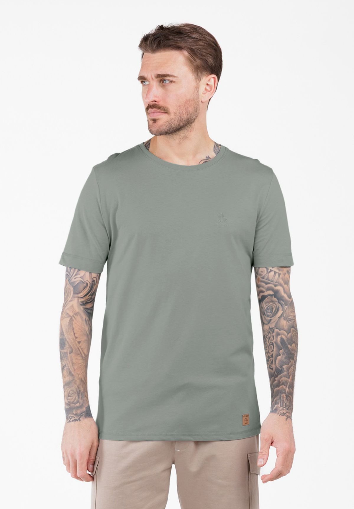 Key Largo T-Shirt MT Pepper round uni Basic Look MT00666 Rundhalsauschnitt unifarben kurzarm slim fit