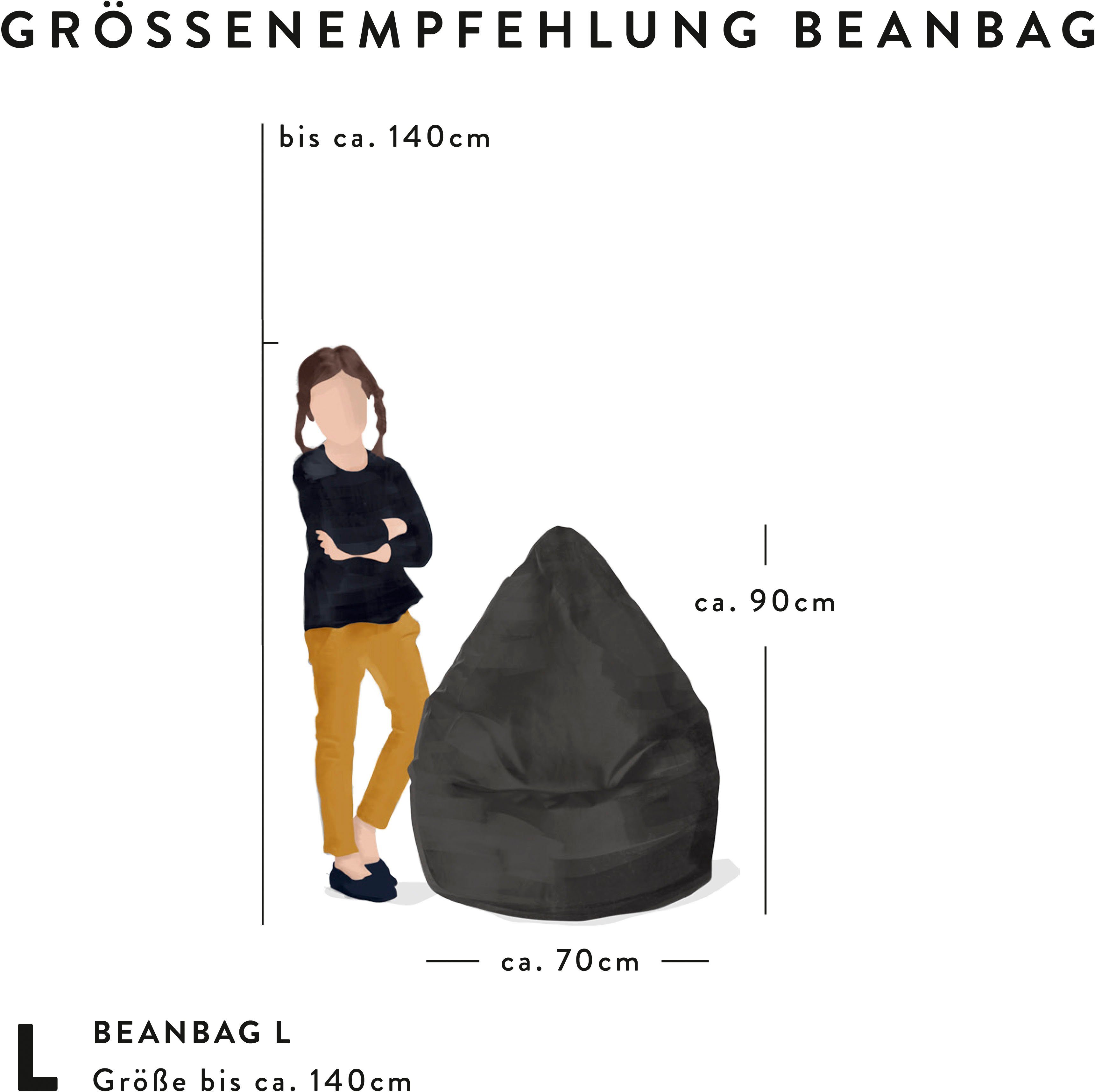 Magma Heimtex Sitzsack BeanBag FLUFFY L (1 St) – Bild 5 von 5