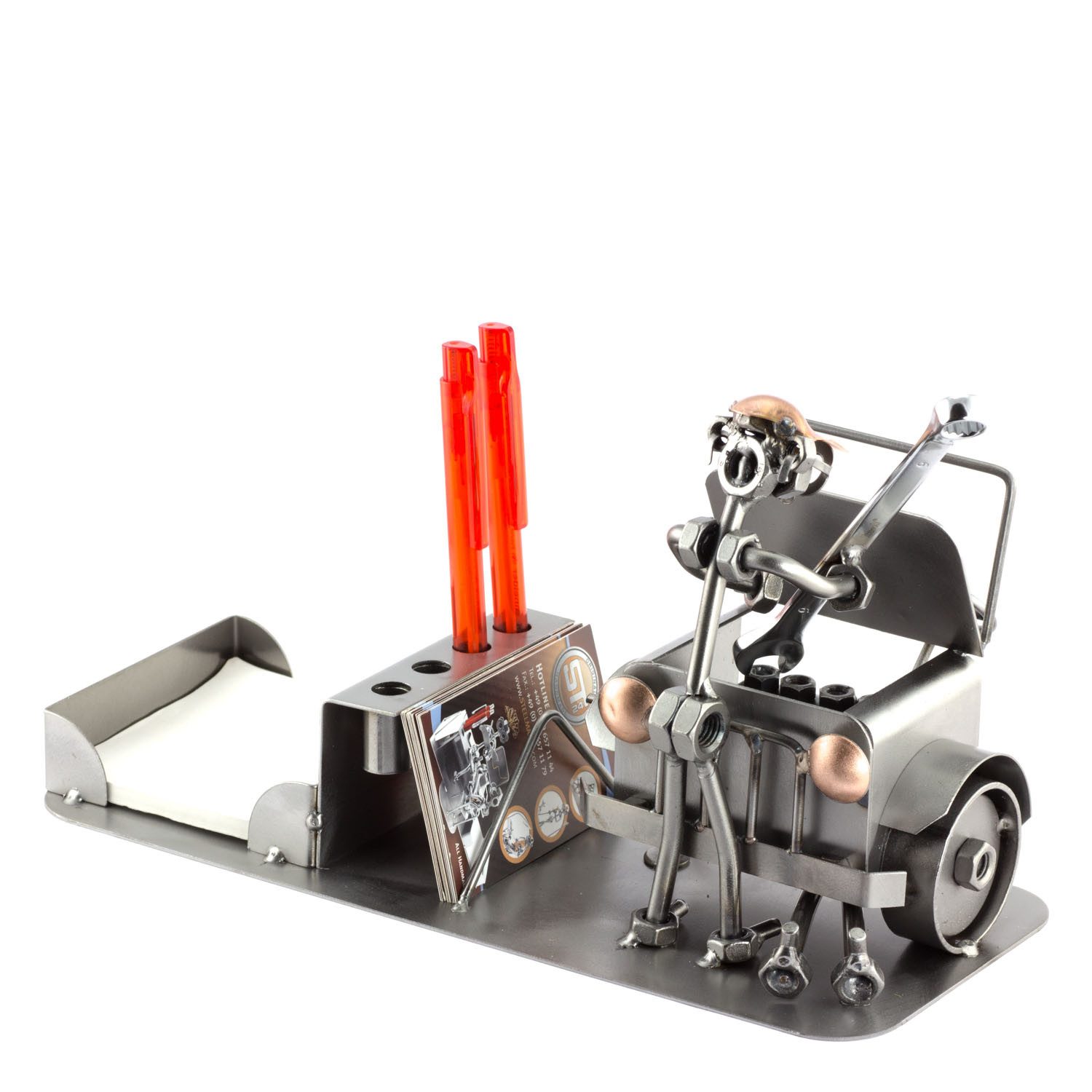 Steelman24 Dekofigur Automechaniker Büro Organizer
