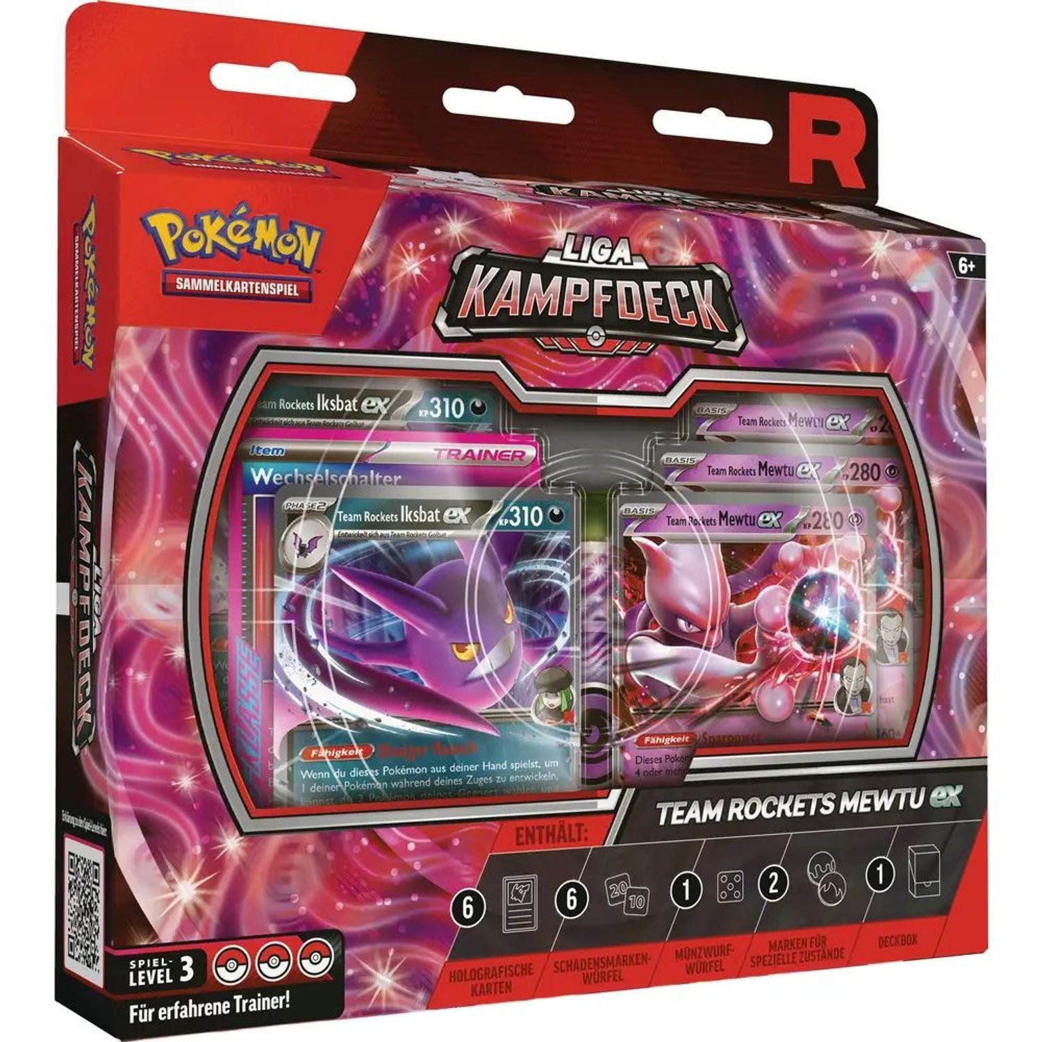 The Pokémon Company International Sammelkarte Pokemon Liga Kampfdeck Team Rockets Mewtu Ex DE