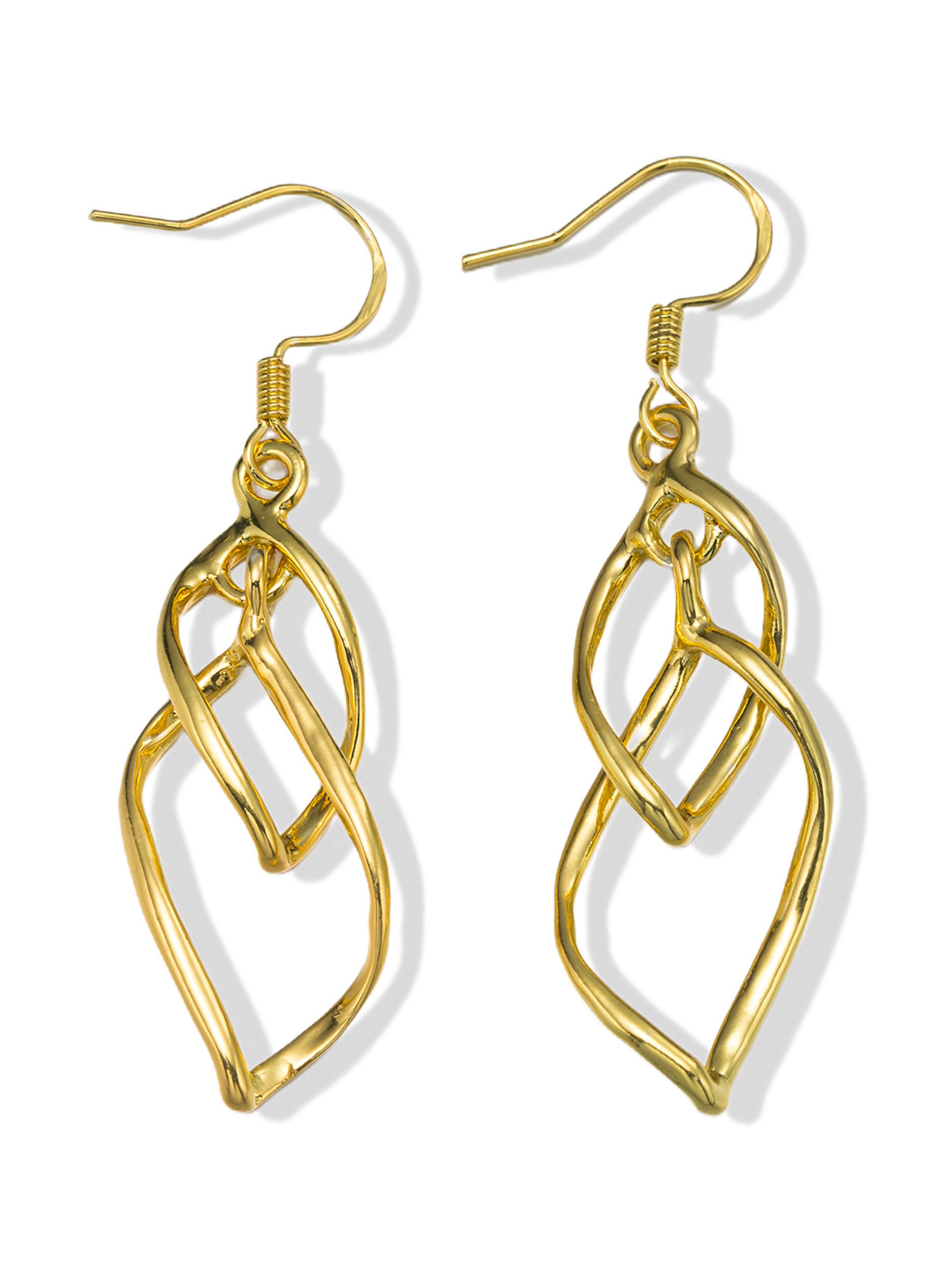 Aniston JEWELRY & WATCHES Paar Ohrhaken Schmuck Geschenk Kupfer Ohrschmuck Ohrringe Blatt, Made in Germany. € 14,99