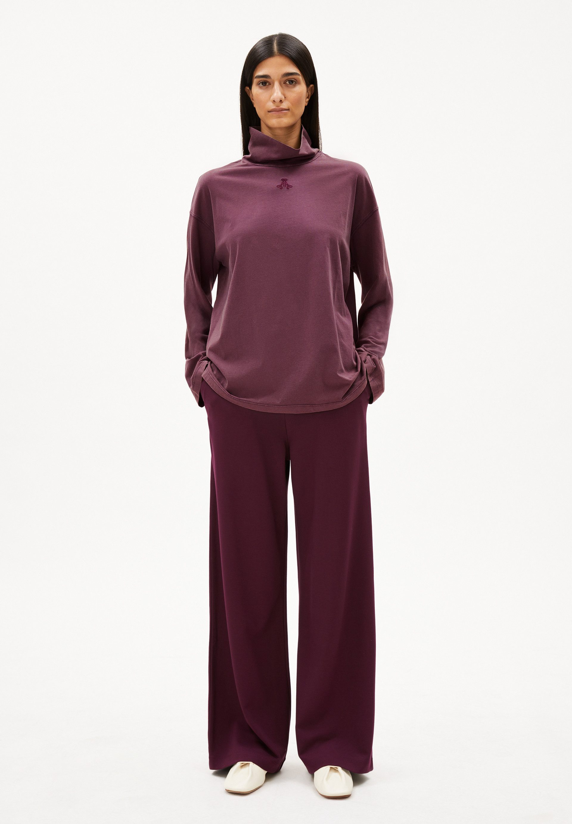 Armedangels Longsleeve AIDINAA GMT DYE Longsleeve aus Bio-Baumwolle Oversized Fit