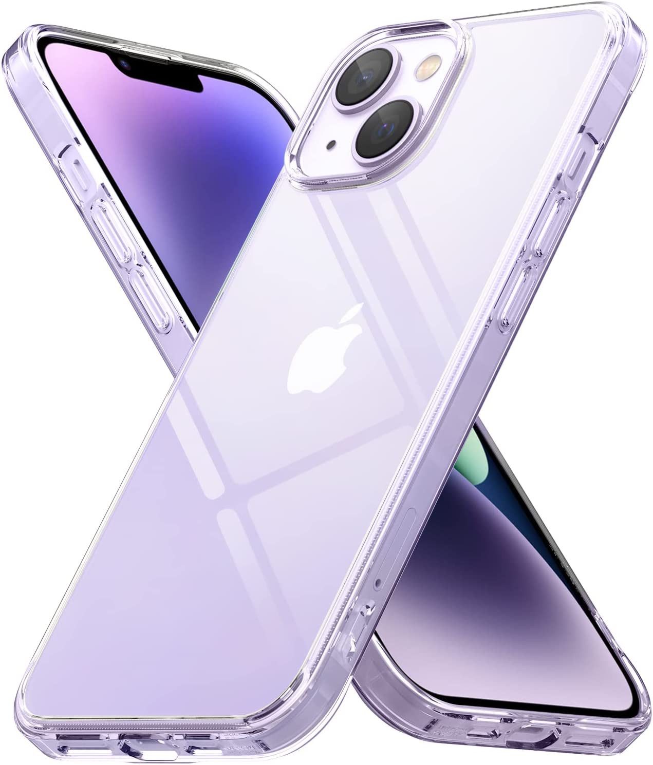 Wisam Smartphone-Hülle Wisam® Apple iPhone 14 6.1" Silikon Case Schutzhülle Clear 15,49 cm (6,1 Zoll)