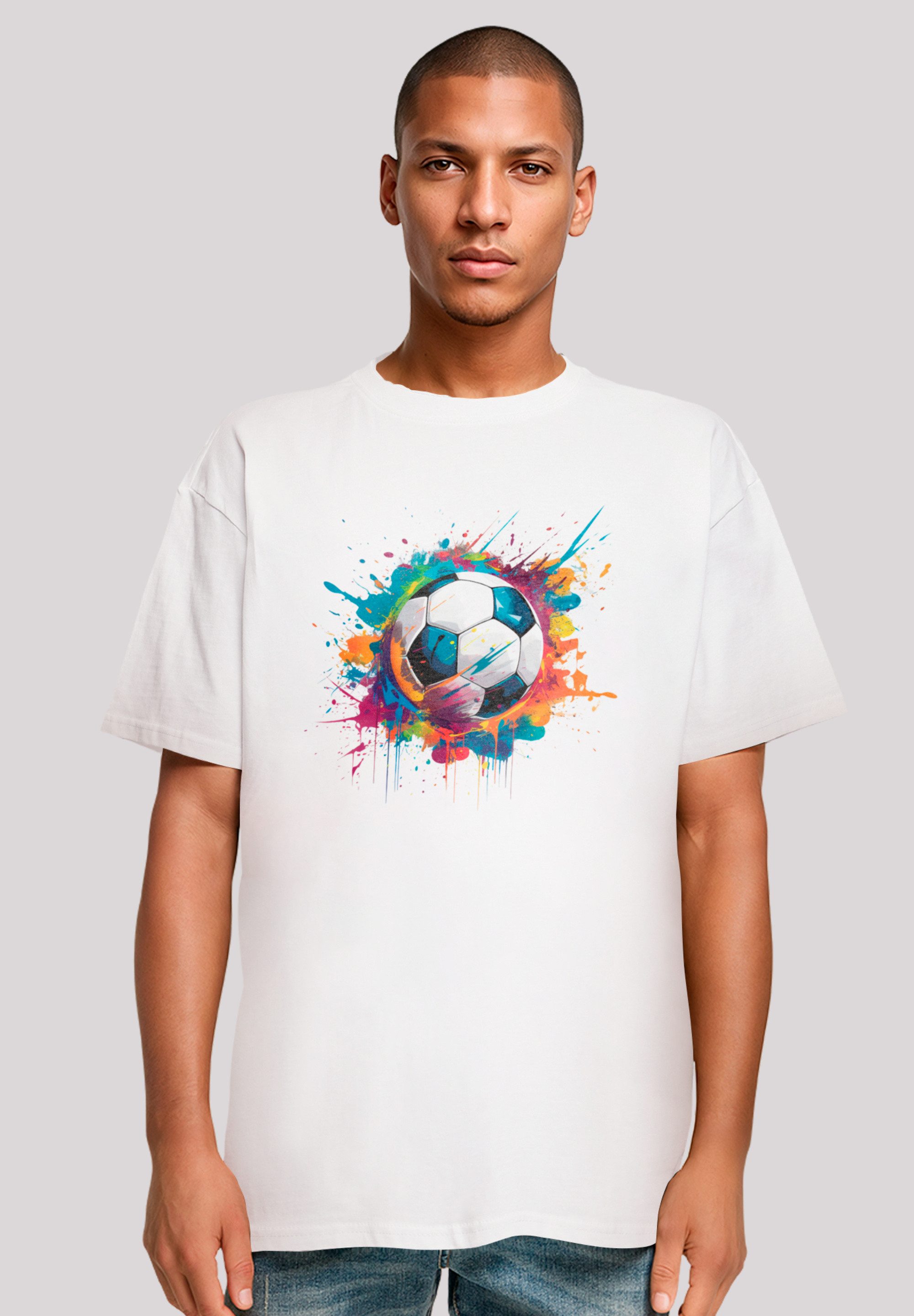 F4NT4STIC T-Shirt Bunte Fußball Grafik Premium günstig online kaufen