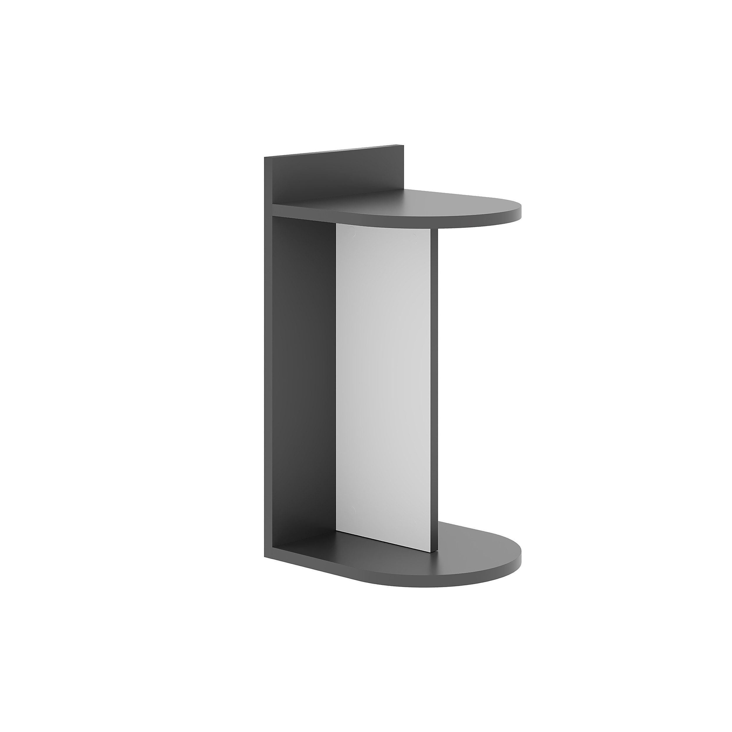 Decortie Beistelltisch Dom, Moderner Beistelltisch mit Gestaltungselementen,33,8 x 29,6 x 60,7 cm