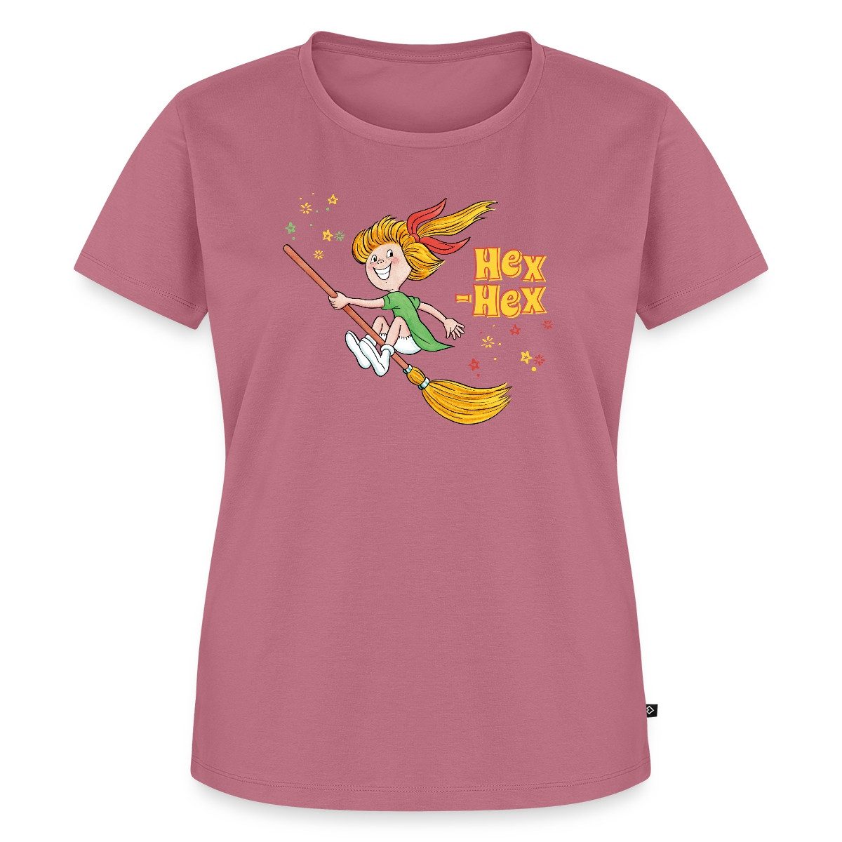 Spreadshirt T-Shirt Bibi Blocksberg Mit Bibi Und Kartoffelbrei Frauen Premium T-Shirt (1-tlg)