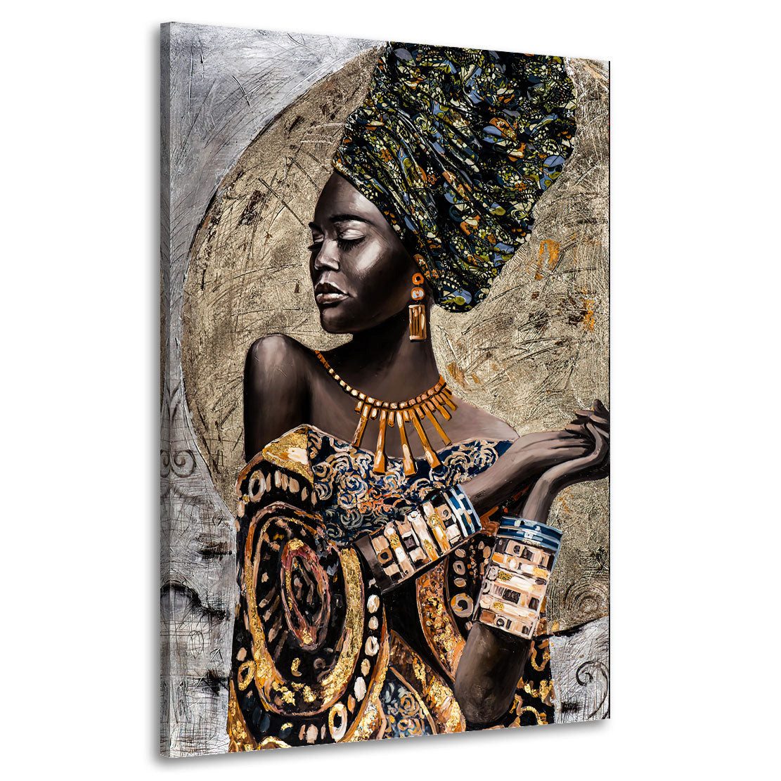 Artedinoi Leinwandbild Afrikanische Frau African Beauty günstig online kaufen