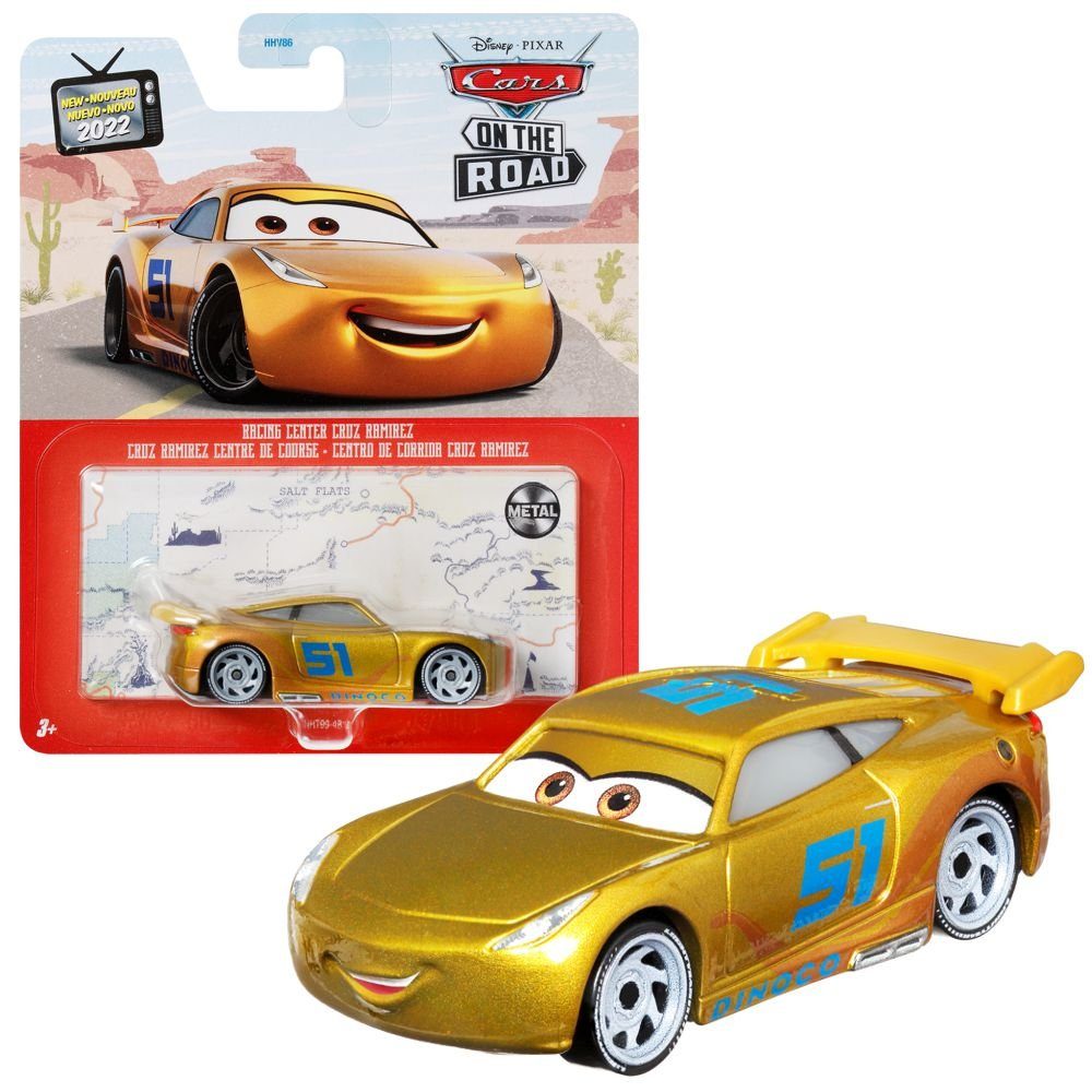 Disney Cars Spielzeug-Rennwagen Fahrzeuge Racing Style Disney Cars Die Cast 1:55 Auto Mattel Cruz Ramirez Racing Center