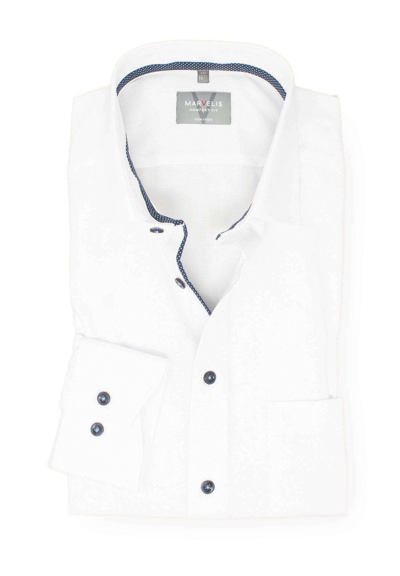 MARVELIS Businesshemd Comfort Fit bequeme Schnittführung günstig online kaufen