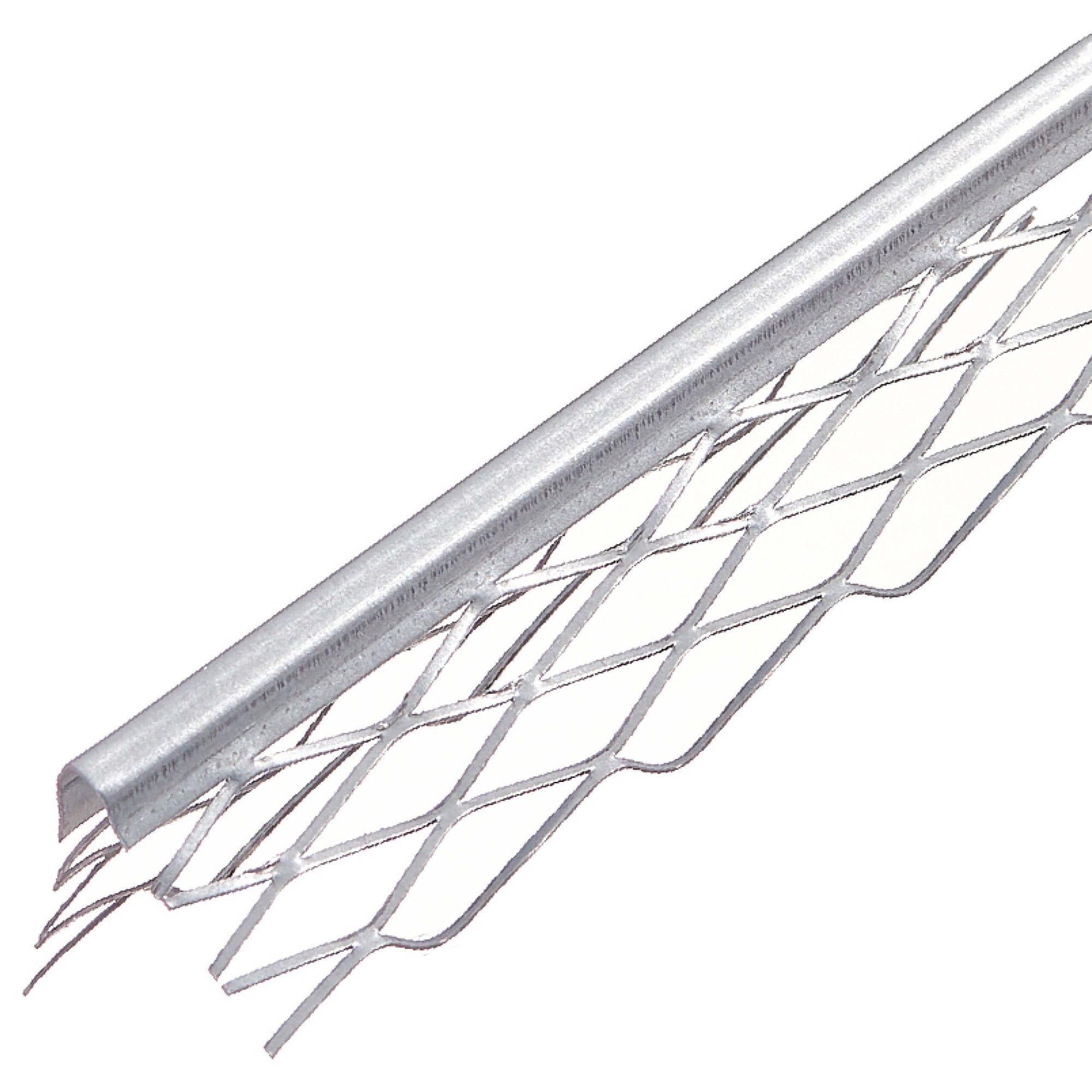 PROTEKTOR Profil 1007 Kantenprofil Innenputz (150 cm, 25 Stück, silber, 25-St), 10 mm Putzstärke, Innenputz Trockenbau, korrosionsbeständig