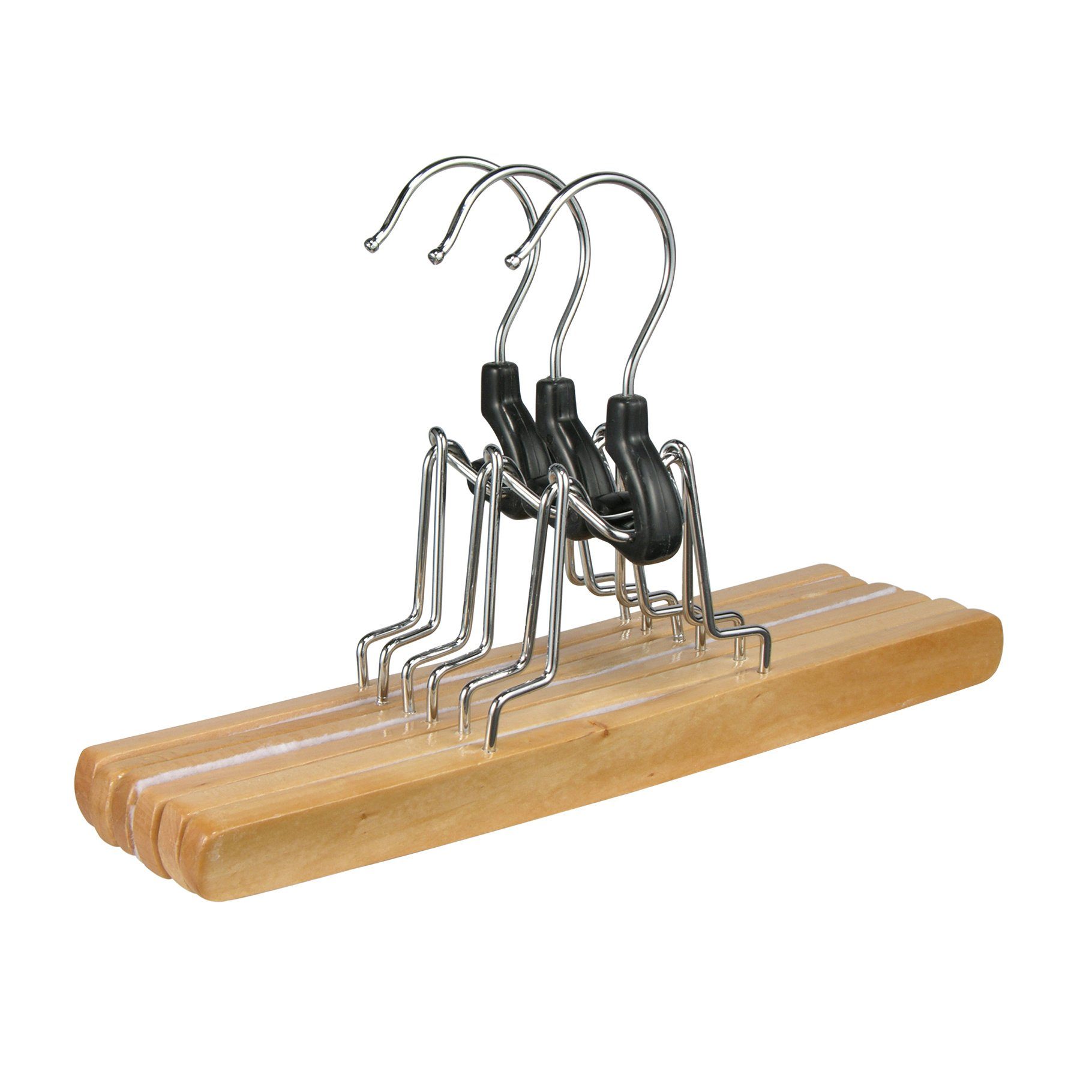 Haushalt International Kleiderbügel Hosenspanner 3er-Set aus Holz, FSC® Län günstig online kaufen