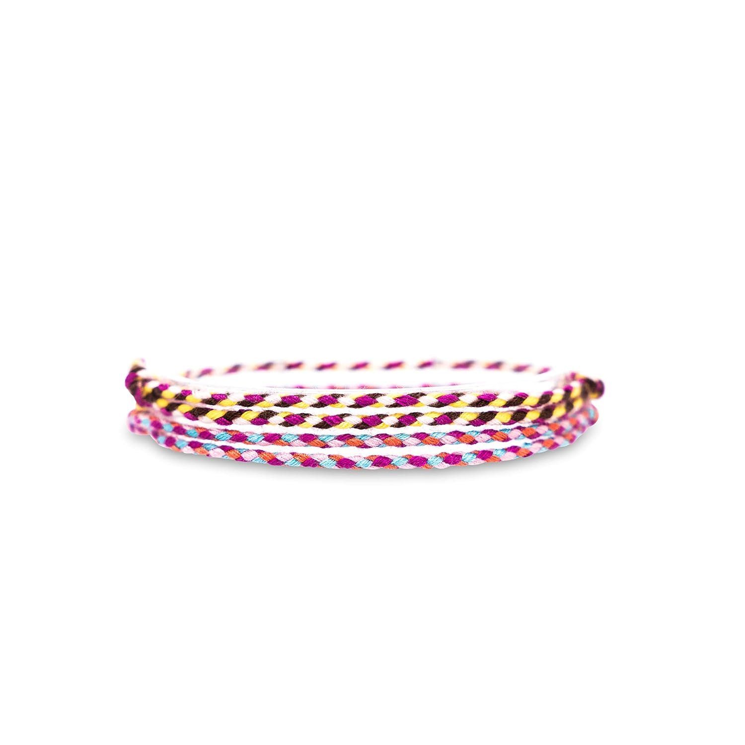Made by Nami Freundschaftsarmband 2er Set Boho Surfer Armand Damen & Herren Geflochtenes Stoff Armband (Set, 2), Wasserfest & Verstellbar – Bild 2 von 5