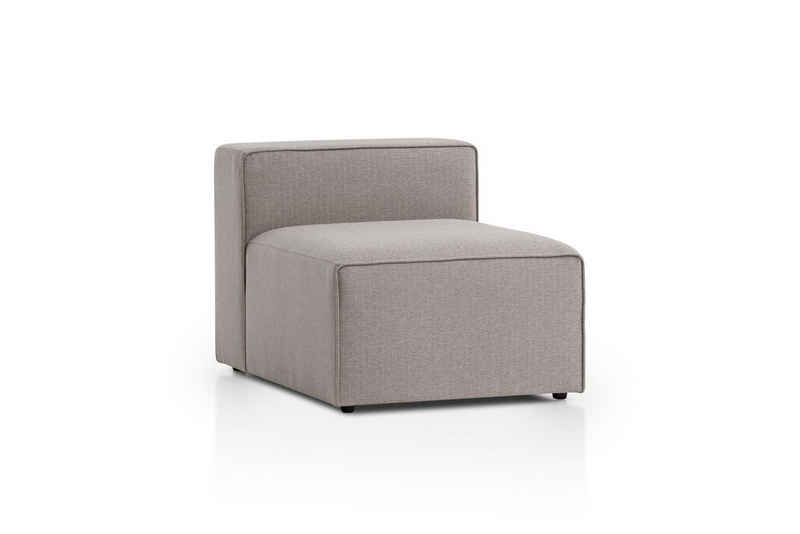 XDREAM Sofa-Mittelelement Milos, als Modul oder separat verwendbar (1 St), individuell kombinierbare Wohnlandschaft