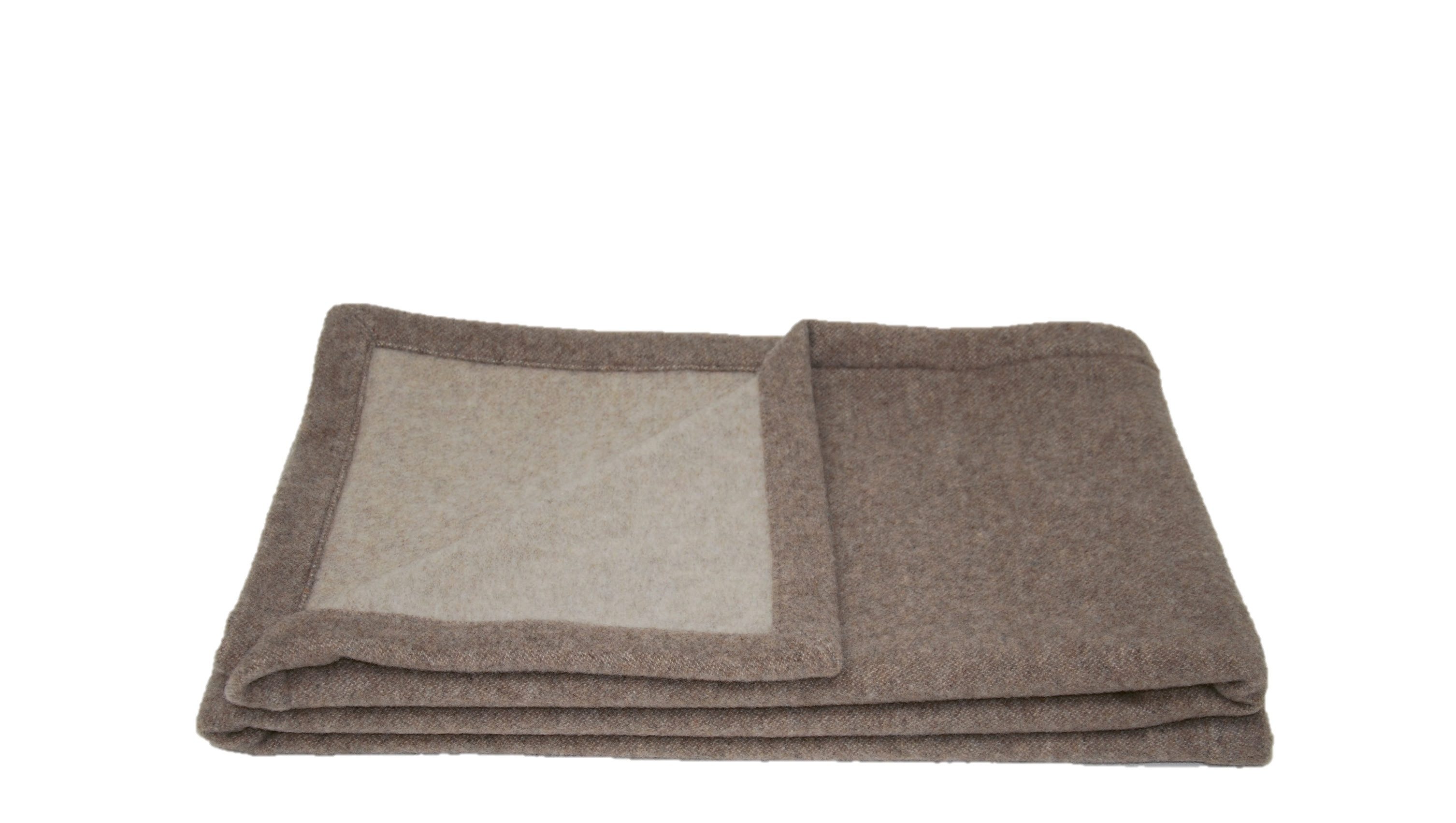 Wohndecke Steinbeck Hochwertige Wolldecke Diego Lammwolle Veloursdecke 150x200cm, Steinbeck GmbH, Doubleface