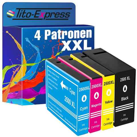 Tito-Express 4er Set ersetzt Canon PGI-2500 PGI2500 XL Tintenpatrone (Multipack, für Maxify MB5150 MB5450 MB5455 iB4150 MB5155 iB4050 MB5050 MB5350)