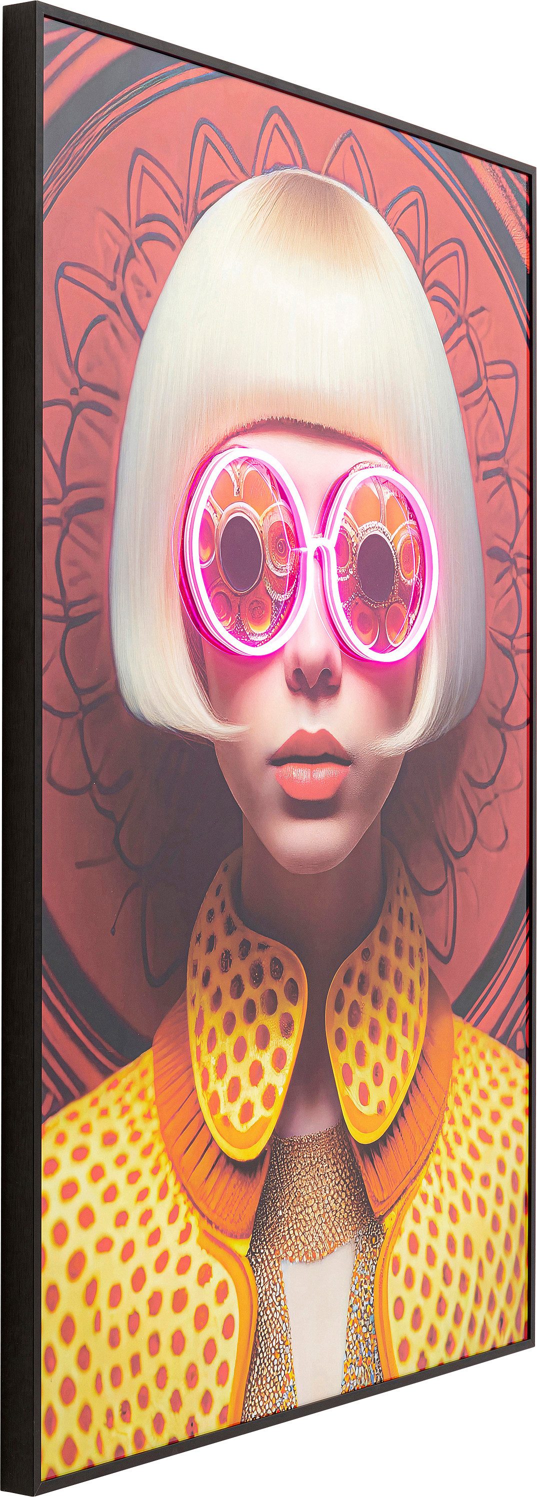 Kare Design LED-Bild Bild Fancy Blonde Lady 120x80cm