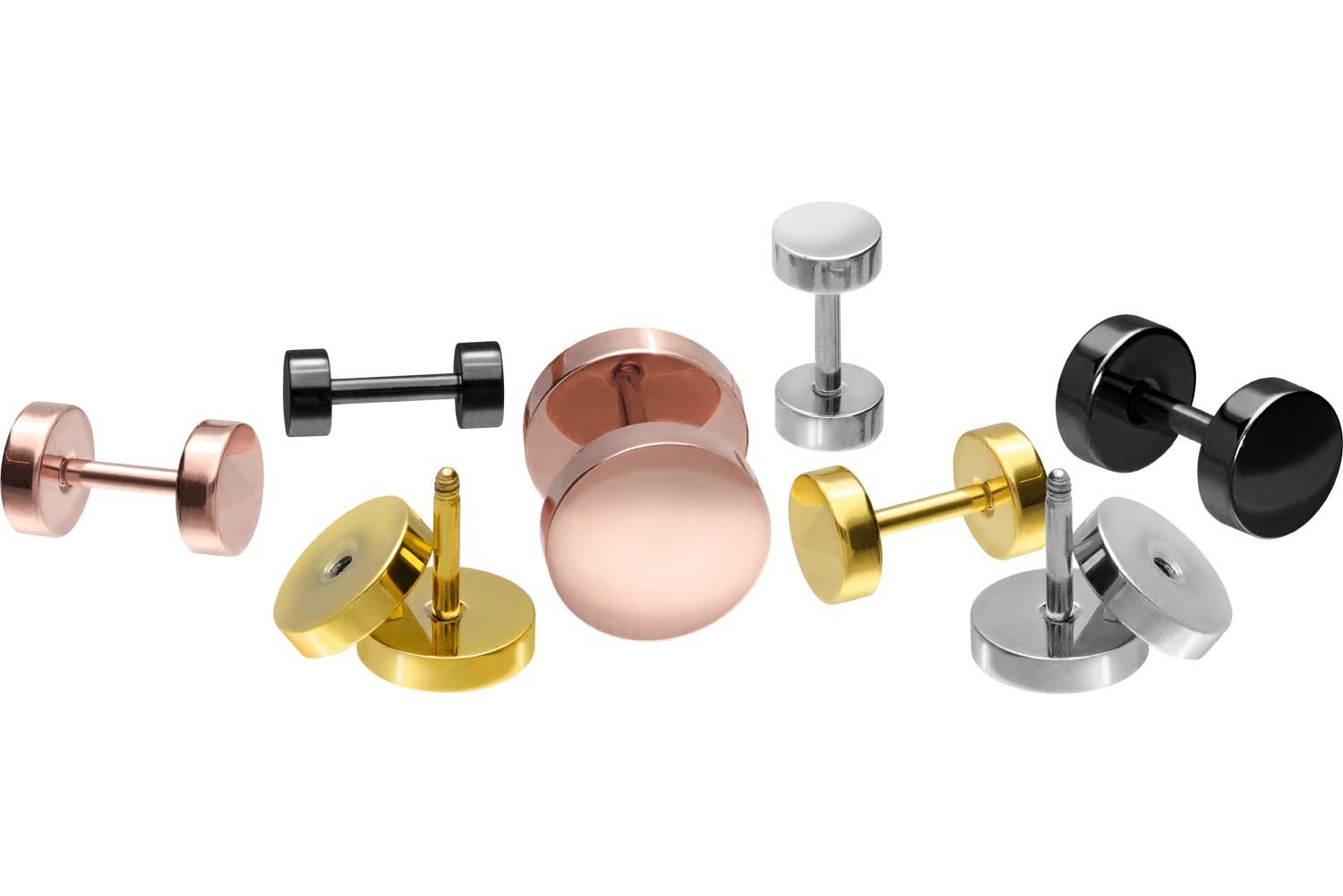 PIERCINGLINE Fake-Ear-Plug Chirurgenstahl Fake Plug (Fake Plugs, 1-tlg) günstig online kaufen