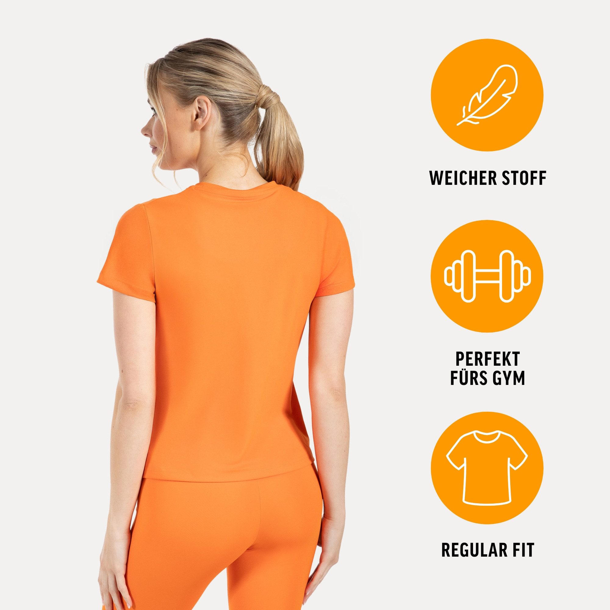 Smilodox T-Shirt Aurica, Locker geschnittenes Oversize Shirt, Kurzarm, 3D Rubber Print Leichtes Material, Hoher Komfort Yoga Alltag sportliche Aktivitäten
