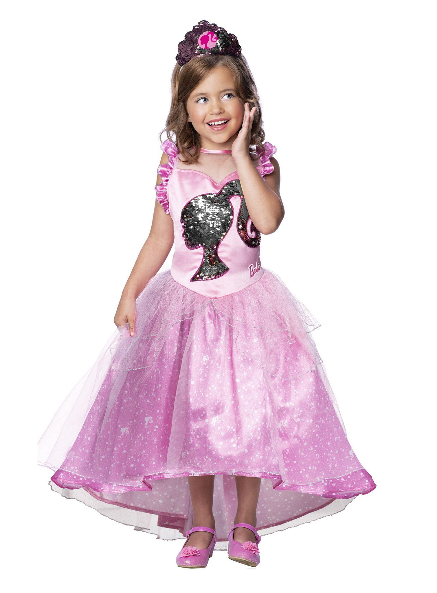 Rubie´s Prinzessin-Kostüm Barbie – Prinzessin Kleid - Halloween Kostüm Kinde, Lizenziertes Barbie Kostüm im Märchenprinzessin-Look