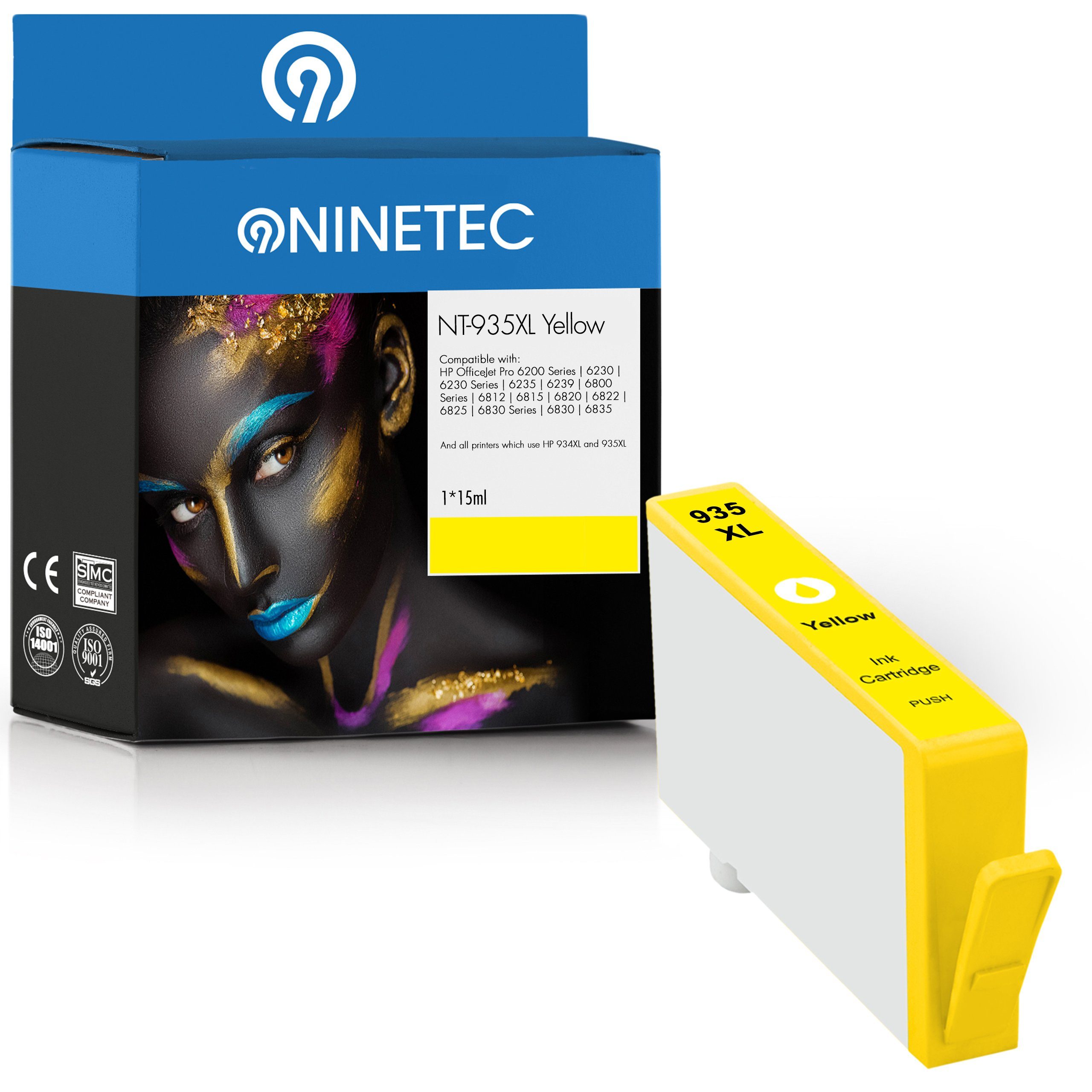 NINETEC ersetzt HP 935 Yellow 935XL Tintenpatrone XL