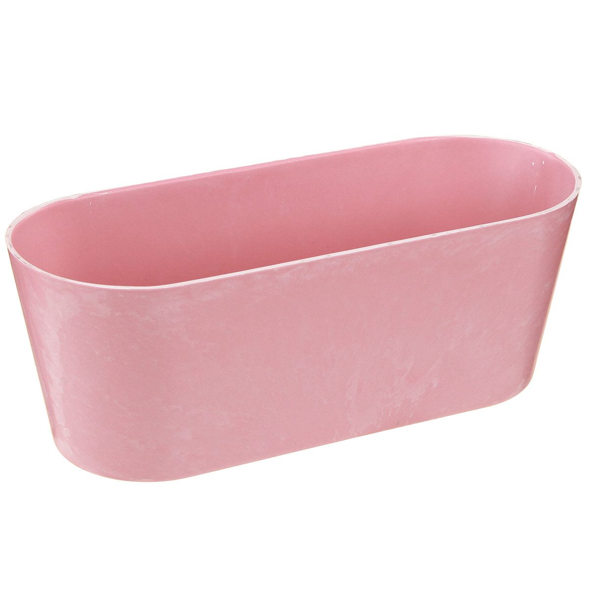 Viana Blumentopf Pflanzschiffchen Rosa Oval - 3er Set Blumendeko 27×11×10 cm, 3 Stück