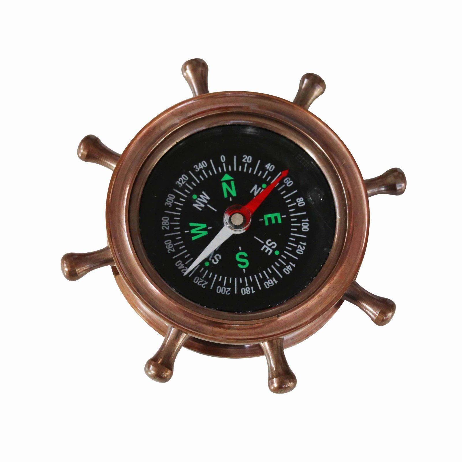 Dekoration Kompass (c) Aubaho Maritim Kompass Antik-Stil Steuerrad Navigation