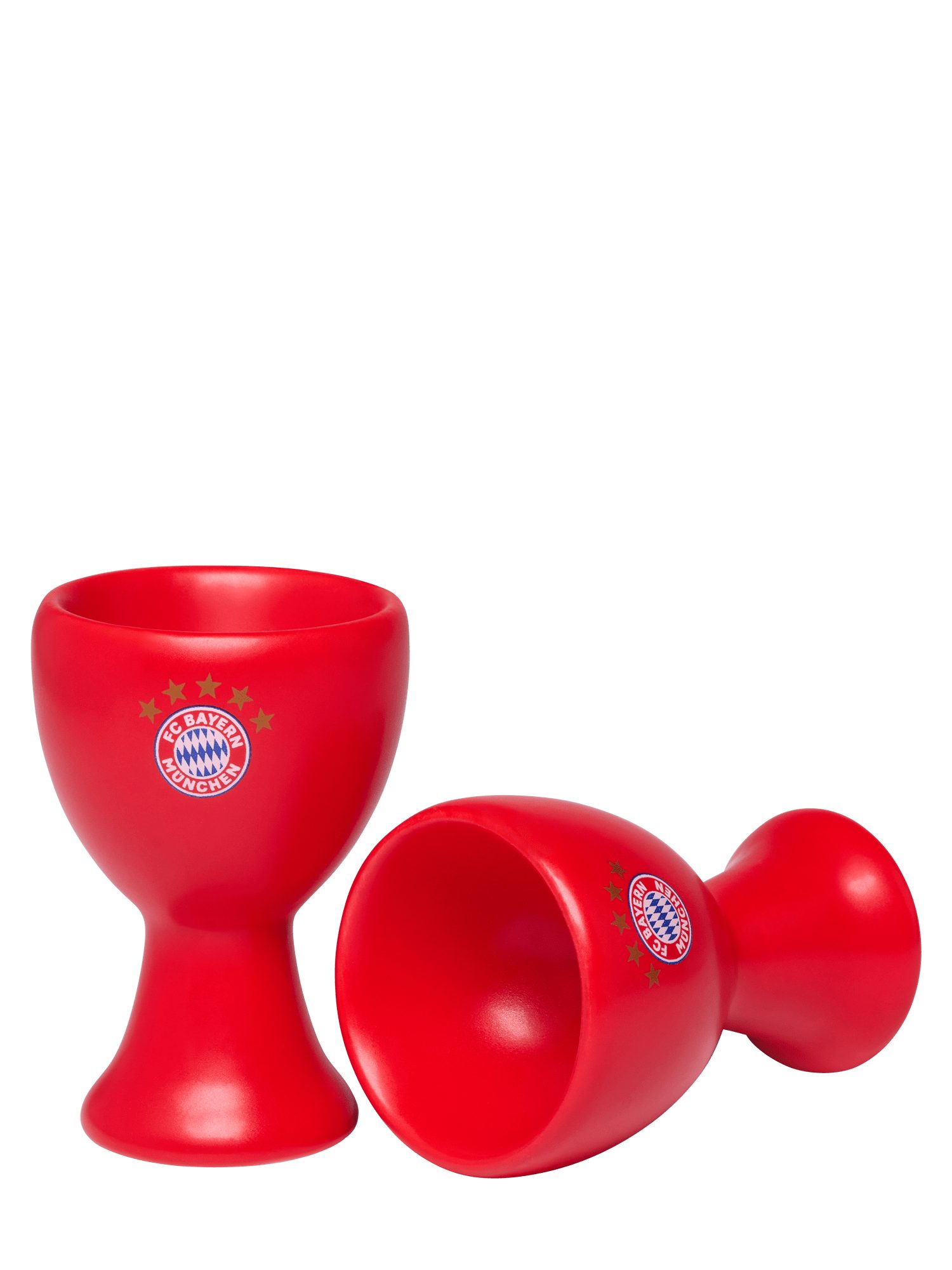 FC Bayern München Eierbecher FC Bayern München Eierbecher I Eierablage I Keramik I 2er-Set I Rot – Bild 2 von 3