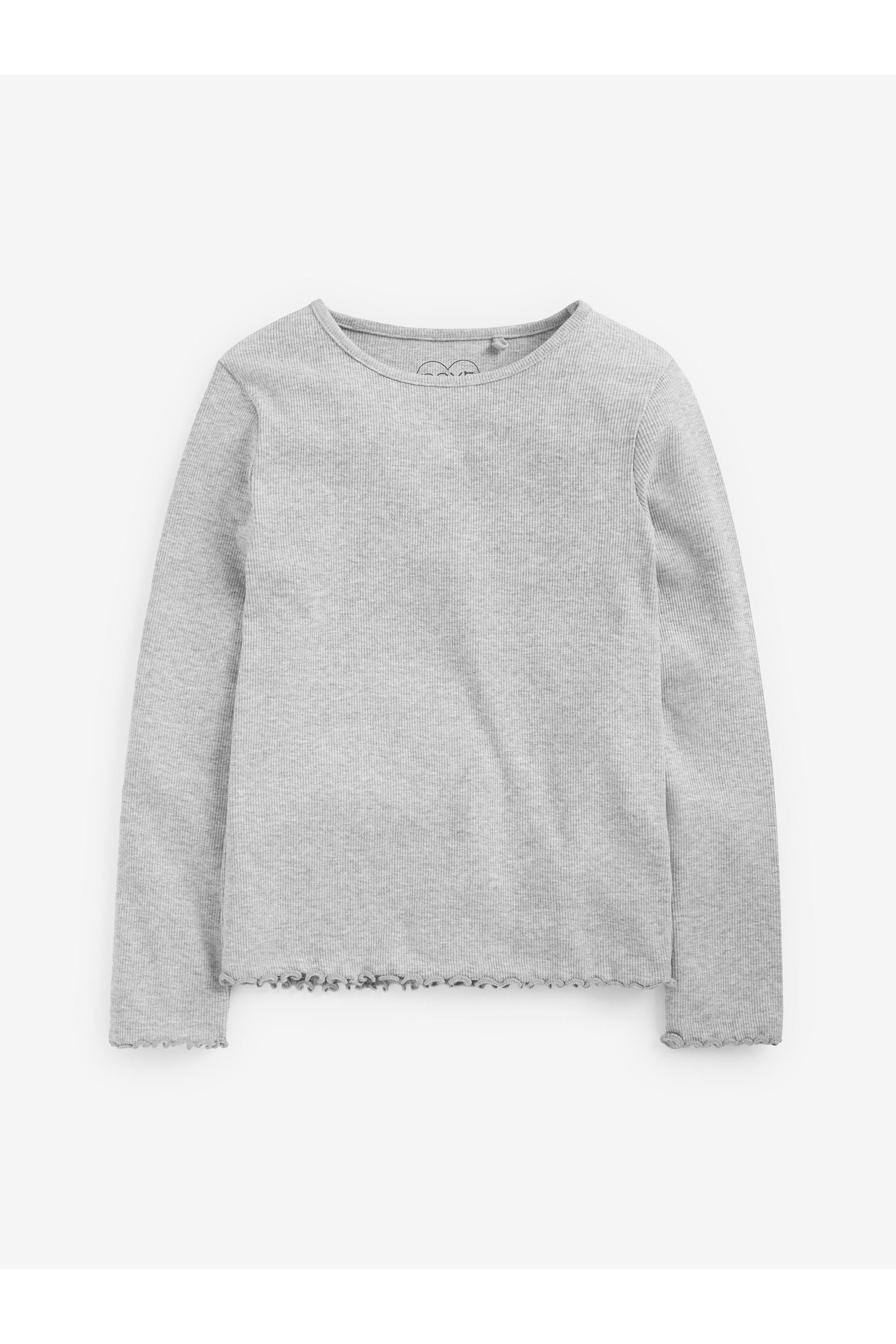 Next Langarmshirt Langärmeliges Feinripp-Shirt (1-tlg) günstig online kaufen