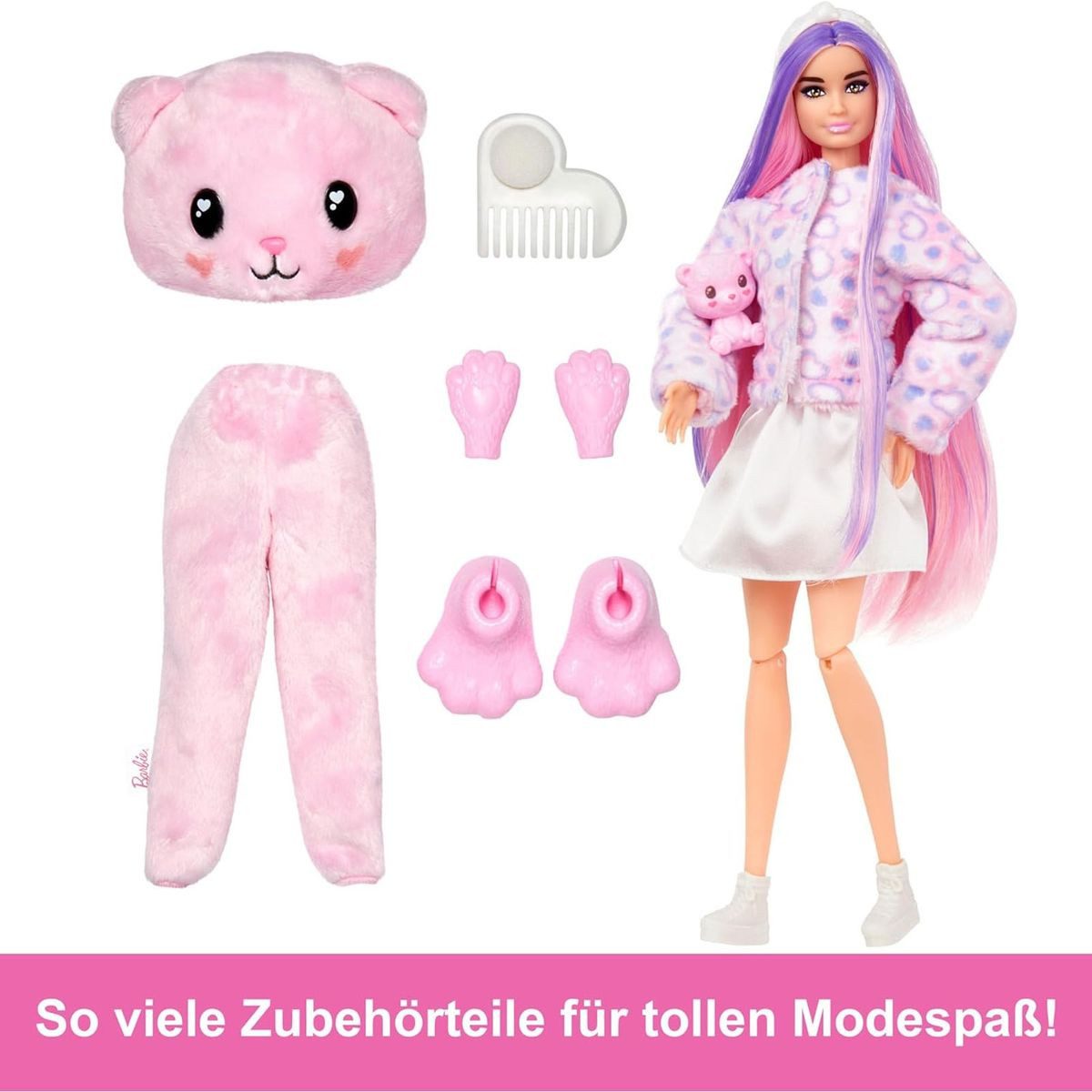 Mattel® Puppen Accessoires-Set Mattel HKR04-Barbie-Cutie Reveal-Puppe+Kostü günstig online kaufen