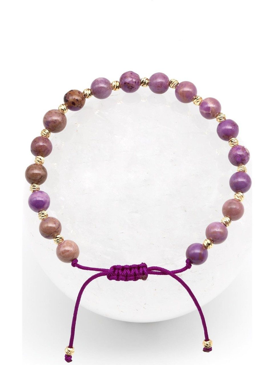 Nisan Kette und Anhänger Set, Phosphosiderit Armband – Makramee Armband mit Natürlichen Edelstein