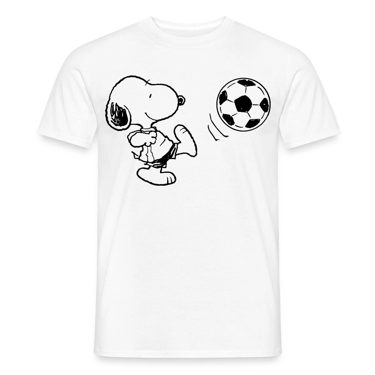 Spreadshirt T-Shirt Peanuts Snoopy Fußball Sport Männer T-Shirt (1-tlg)