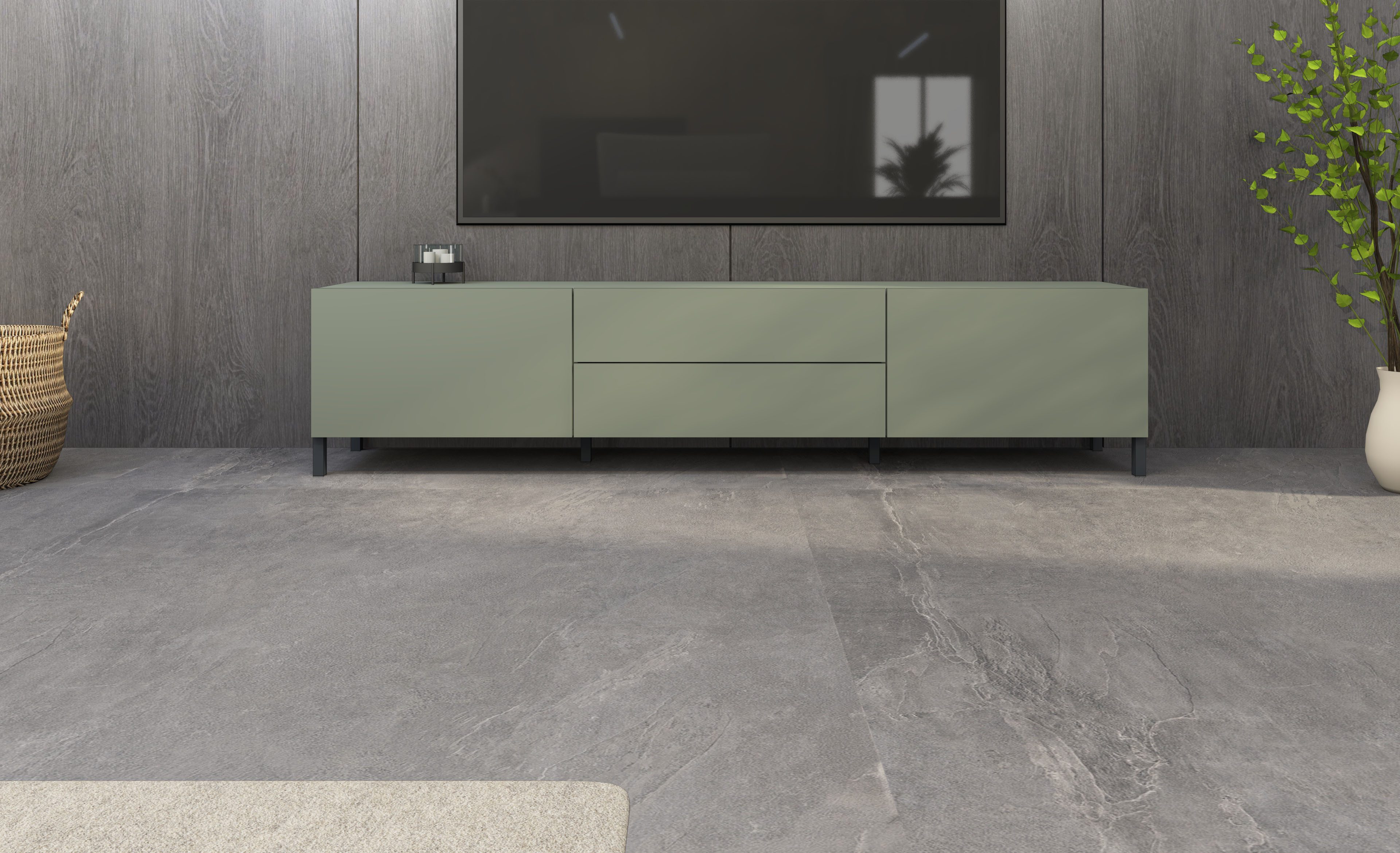 borchardt Möbel Lowboard Sophia, TV-Schrank mit Metallfüßen, Breite 200 cm, Variante hängend unter "mehr aus der Serie" zu finden