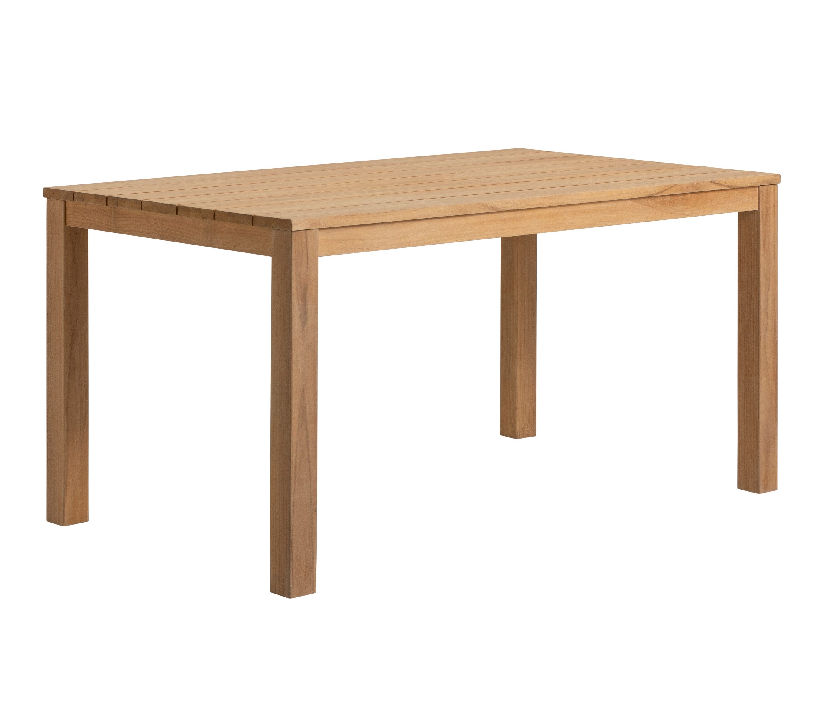 Dehner Gartentisch Havanna, 150 x 76 x 90 cm B/H/T, FSC®-zertifiziertes Teakholz, braun, moderner, massiver Holztisch mit bis zu 6 Sitzplätzen