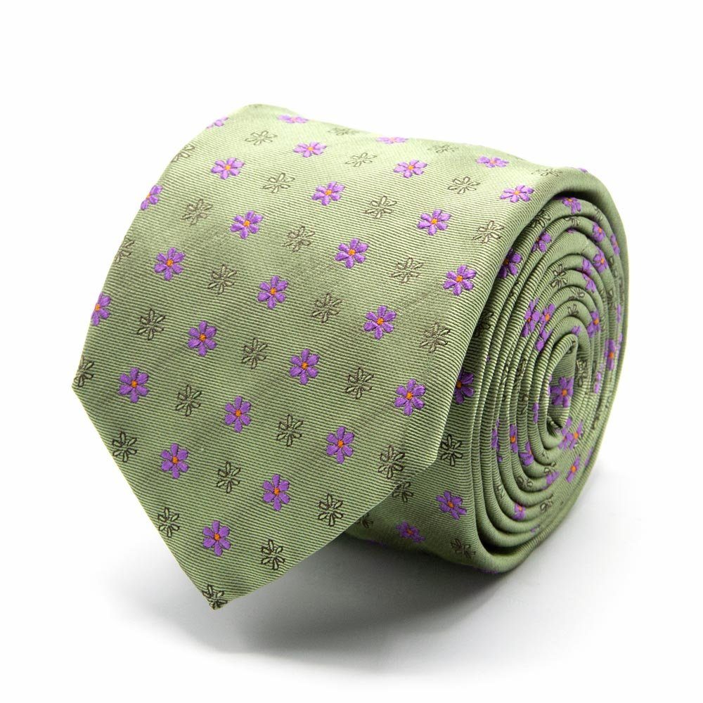 Herren Krawatten BGENTS Krawatte Seiden-Jacquard Krawatte mit Blüten-Muster Breit (8 cm)
