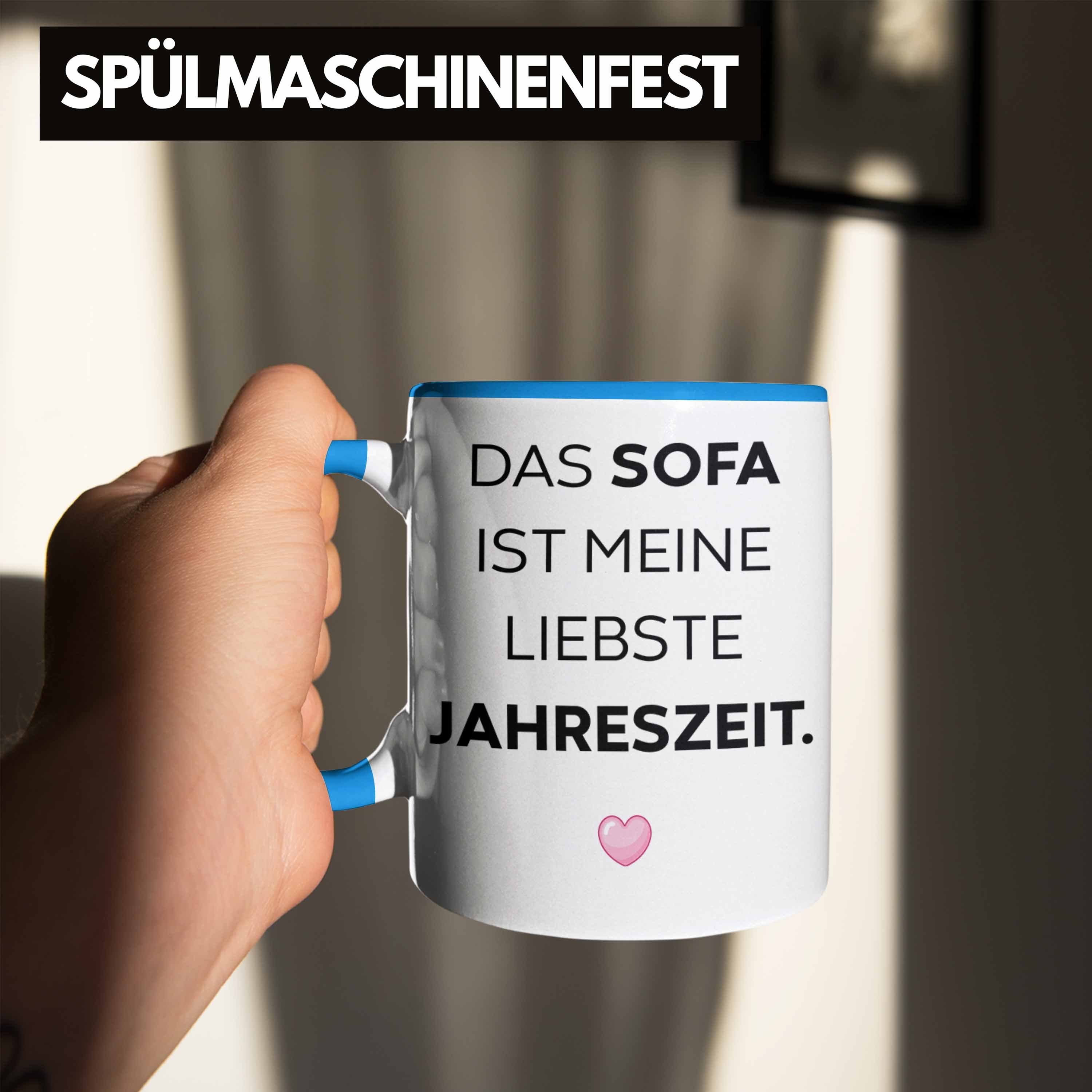 Sarkasmus Kollegin Sprüchen Büro Blau Spruch Geschenk - Arbeit mit Tassen Tasse Tasse Lustige Sofa mit Frauen Trendation Becher Trendation Männer für Lustig