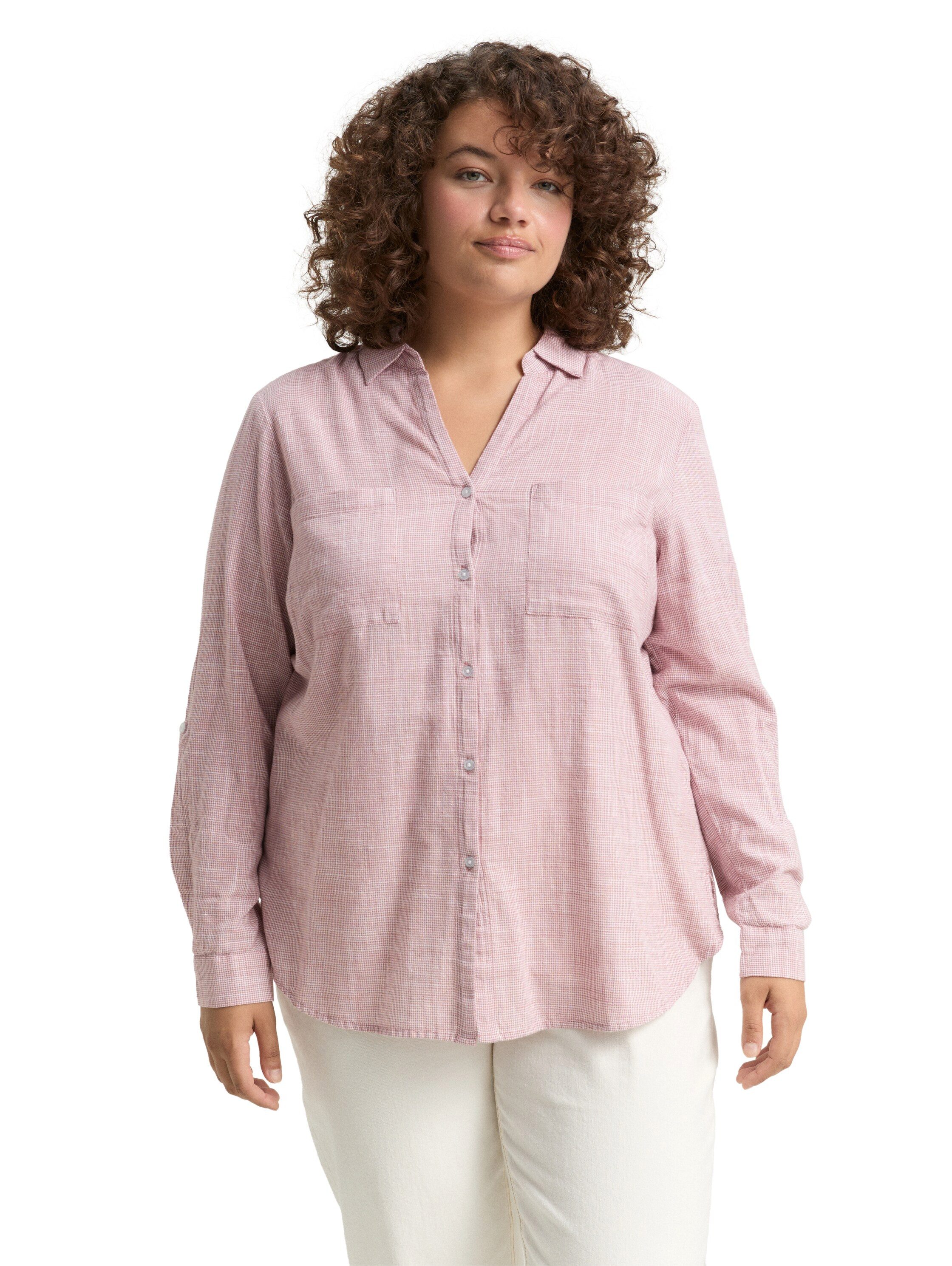 TOM TAILOR PLUS Shirtbluse mit aufgesetzten günstig online kaufen