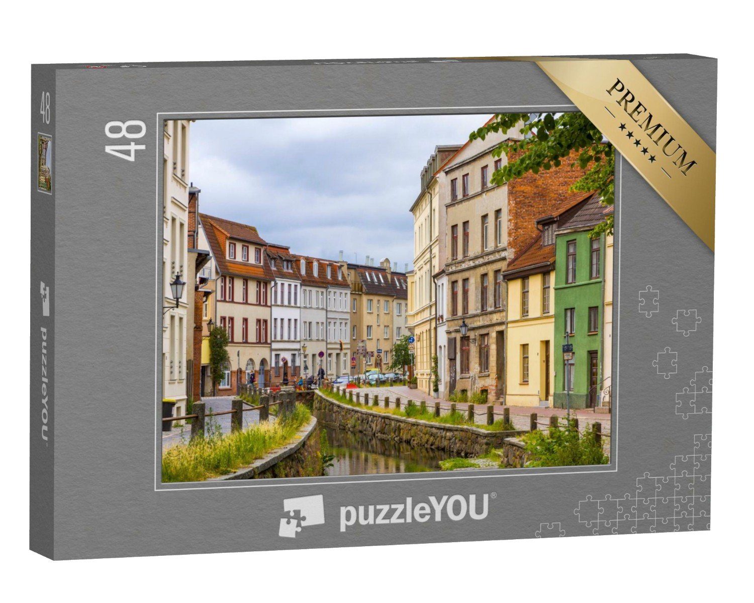 puzzleYOU Puzzle In den Straßen der Altstadt von Wismar, 48 Puzzleteile, puzzleYOU-Kollektionen Wismar