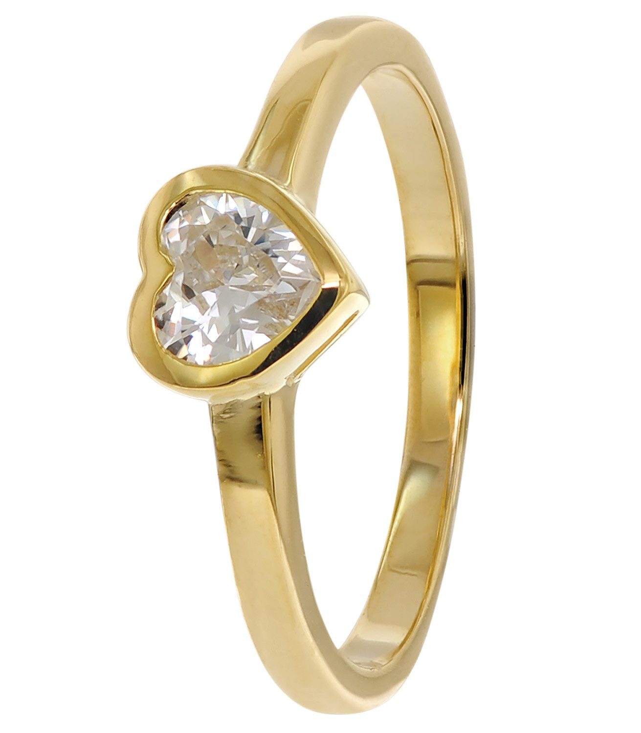 trendor Goldring DamenGold 333/8K mit Zirkonia günstig online kaufen