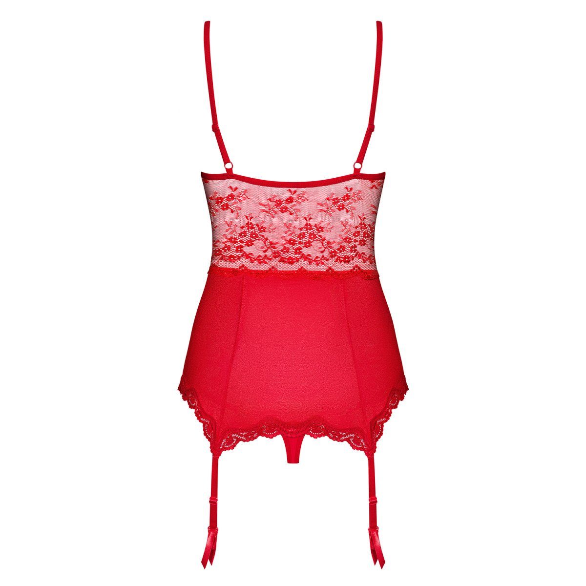 thong red corset Obsessive (L/XL,S/M,XXL) OB - Corsage & Lovica