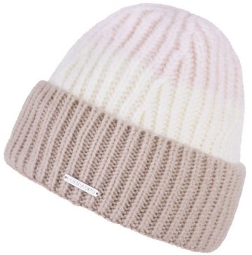 compagno Strickmütze (1-St) Klassische Beanie Wintermütze Strickmütze Damen mit breiter Krempe