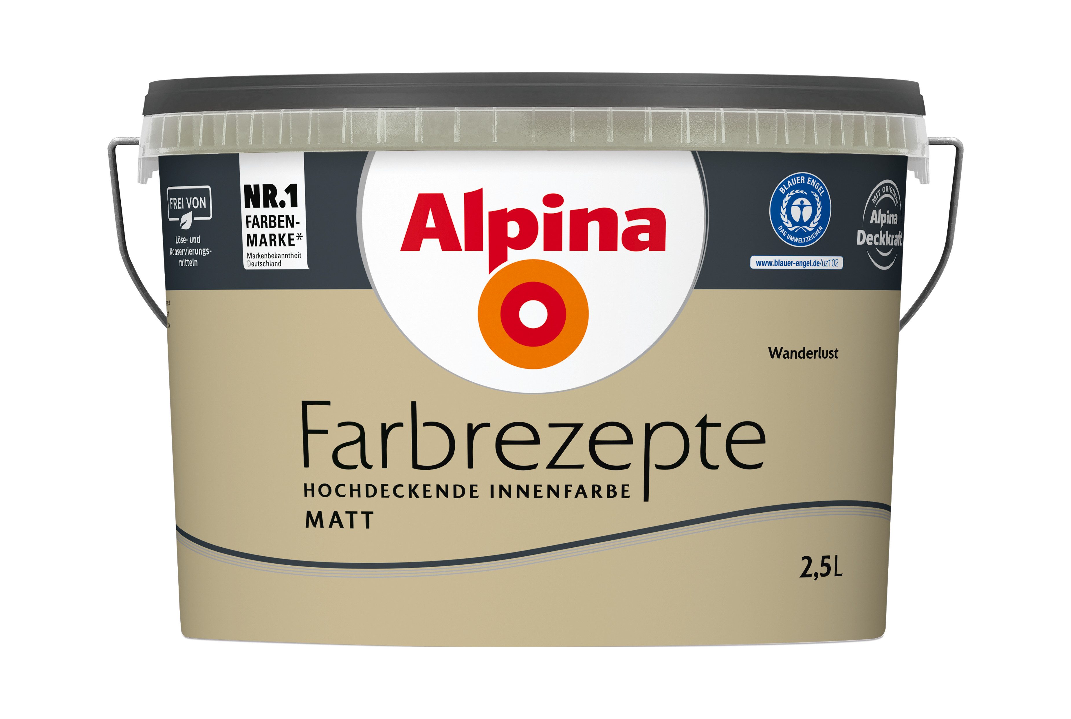 Alpina Wandfarbe Alpina Farbrezepte: einfach erholt - Grün- & Grautöne