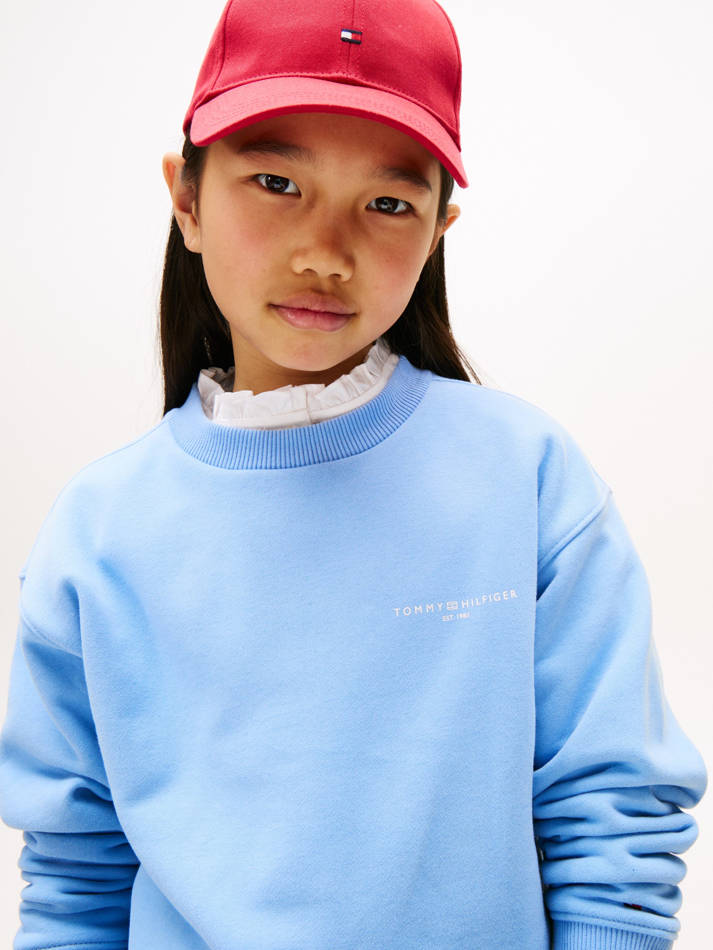 Tommy Hilfiger Sweatshirt MINI CORP C-NECK SWEATSHIRT für Kinder bis 16 Jahre, mit Logo-Stickerei – Bild 3 von 5