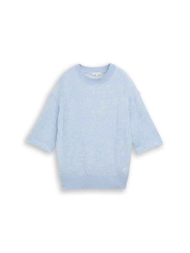 TOM TAILOR Strickpullover knit cosy shortsleeve sweater